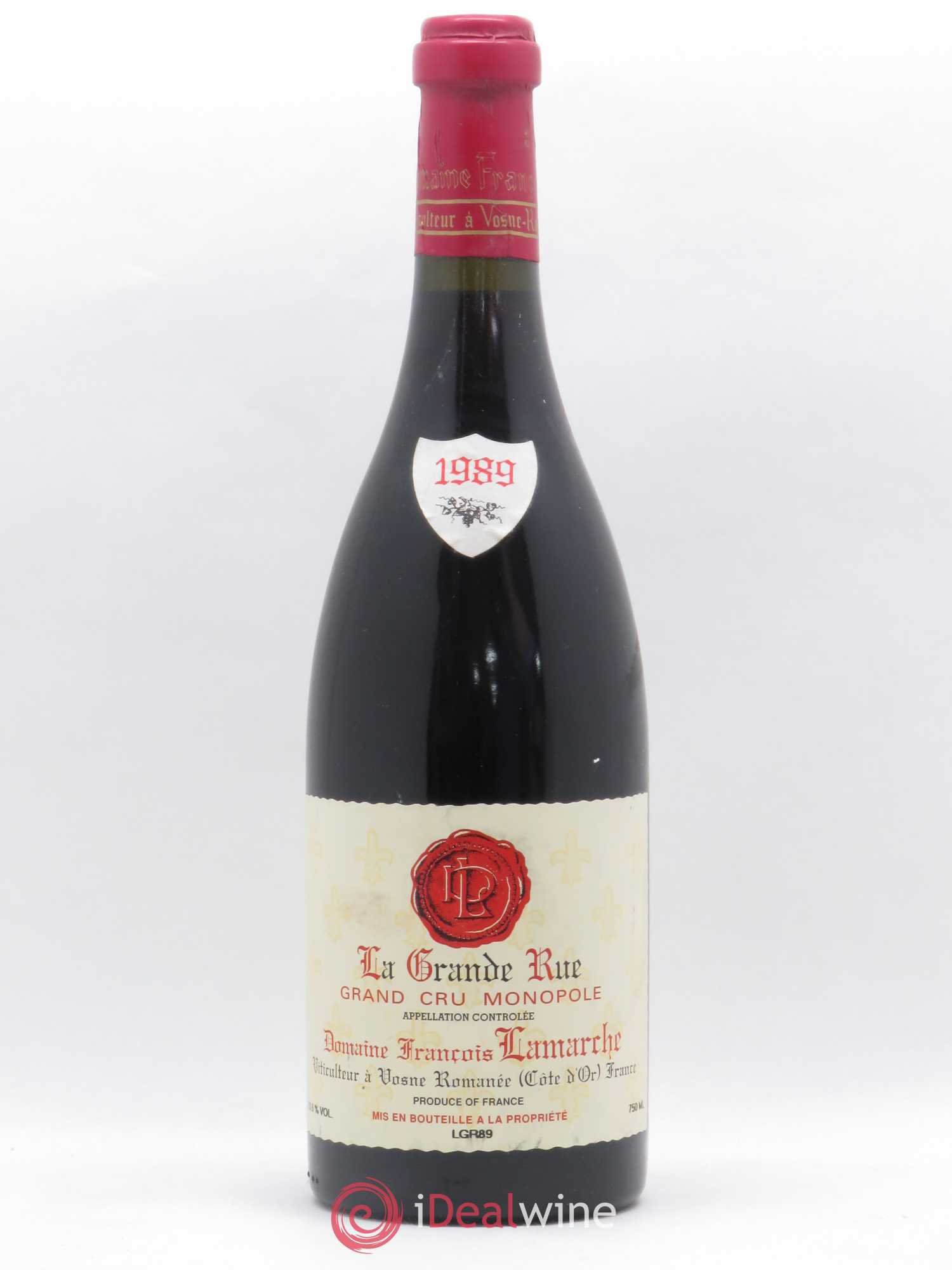 La Grande Rue Grand Cru Lamarche (Domaine) 1989 - Lot de 1 bouteille - 0