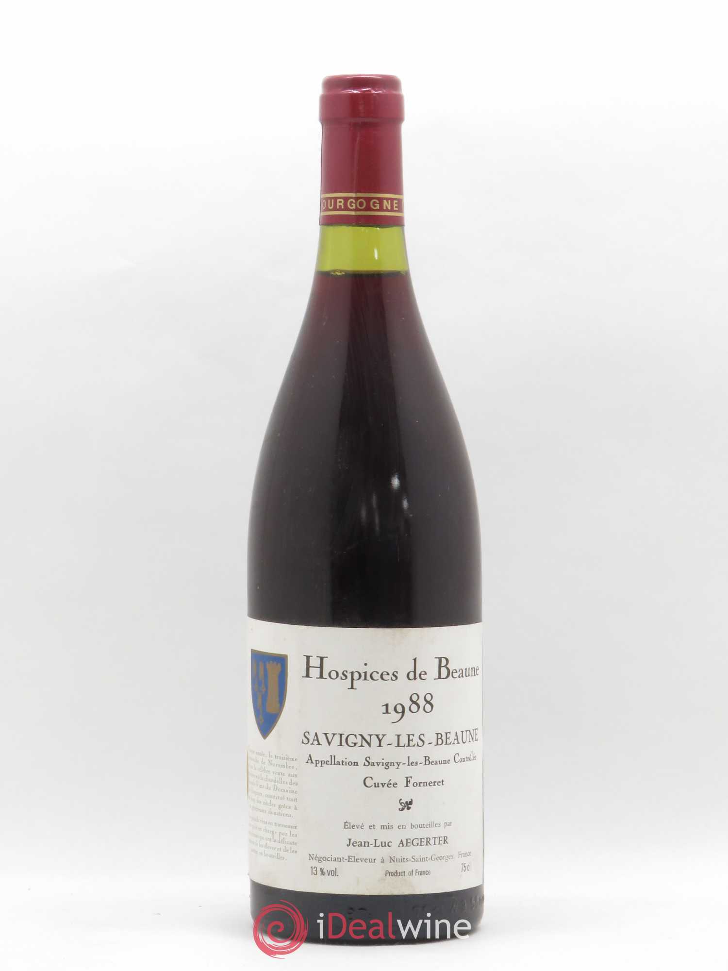 Savigny-lès-Beaune Hospices de Beaune Cuvée Forneret Jean Luc Aegerter 1988 - Posten von 1 Flasche - 0