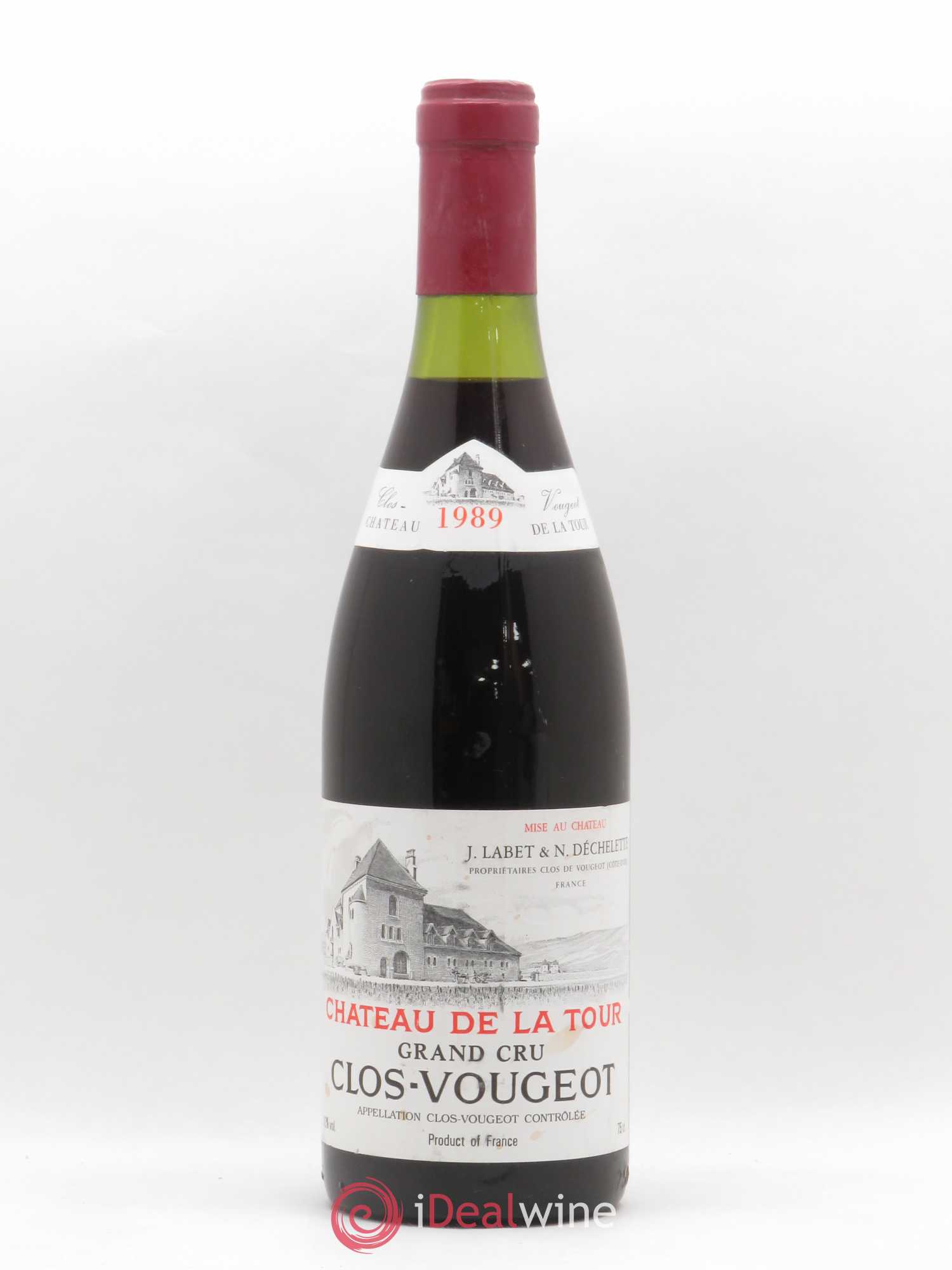 Clos de Vougeot Grand Cru Château de La Tour 1989 - Lot de 1 bouteille - 0