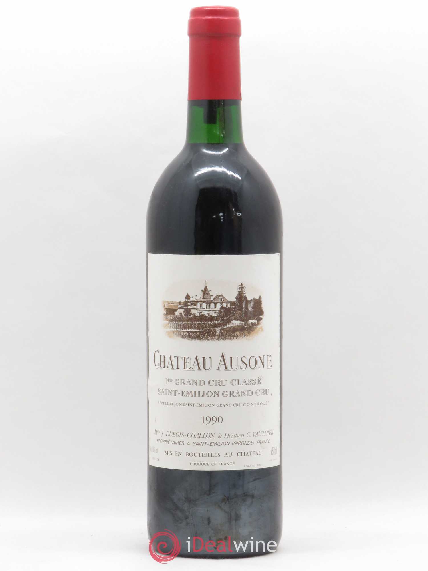 Château Ausone 1er Grand Cru Classé A 1990 - Lot de 1 bouteille - 0