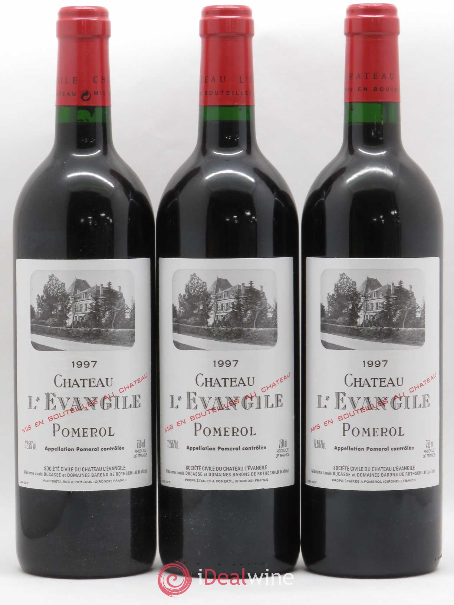 Château l' Évangile 1997 - Lot de 6 bouteilles - 2