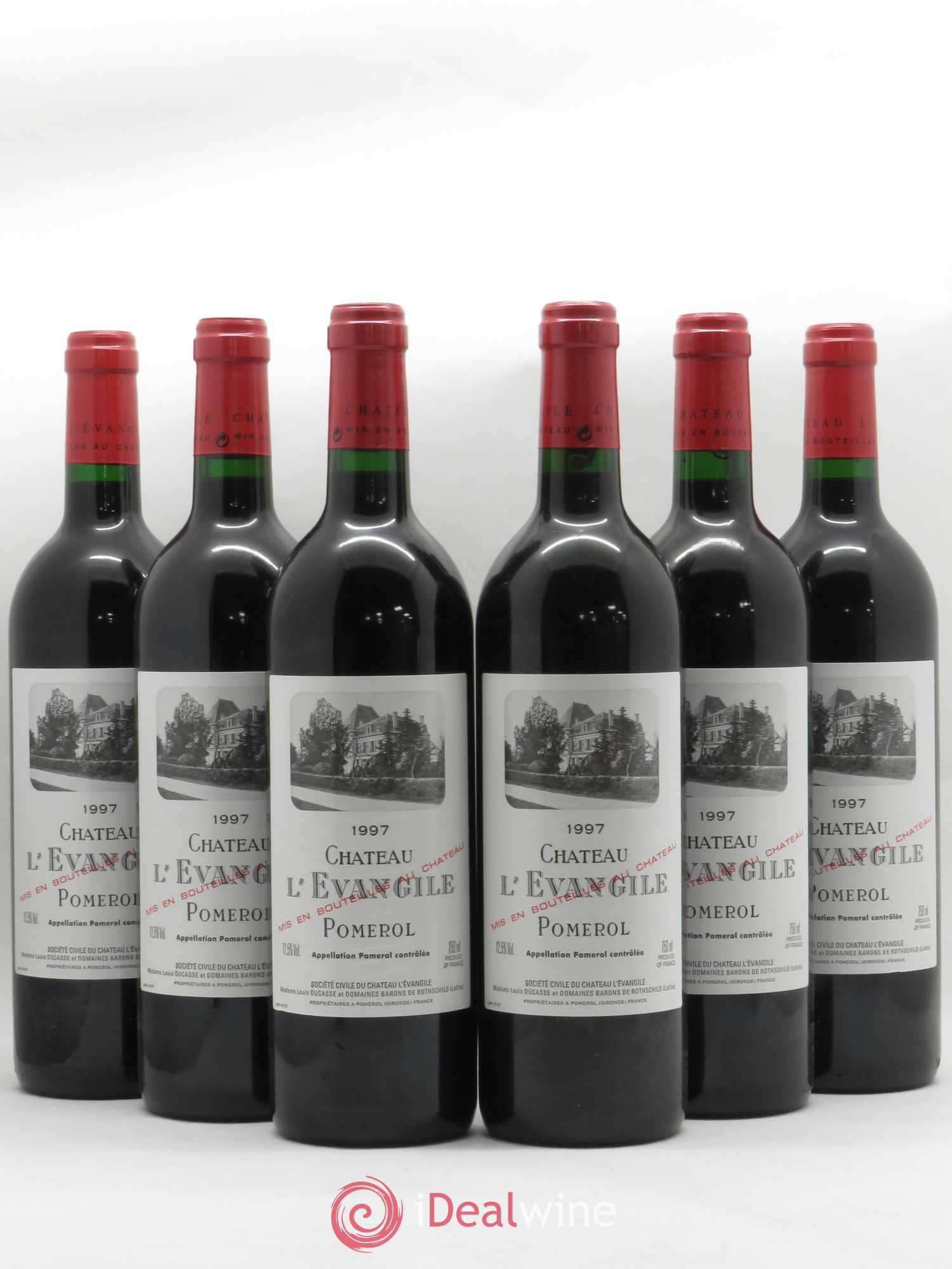 Château l' Évangile 1997 - Lot de 6 bouteilles - 0