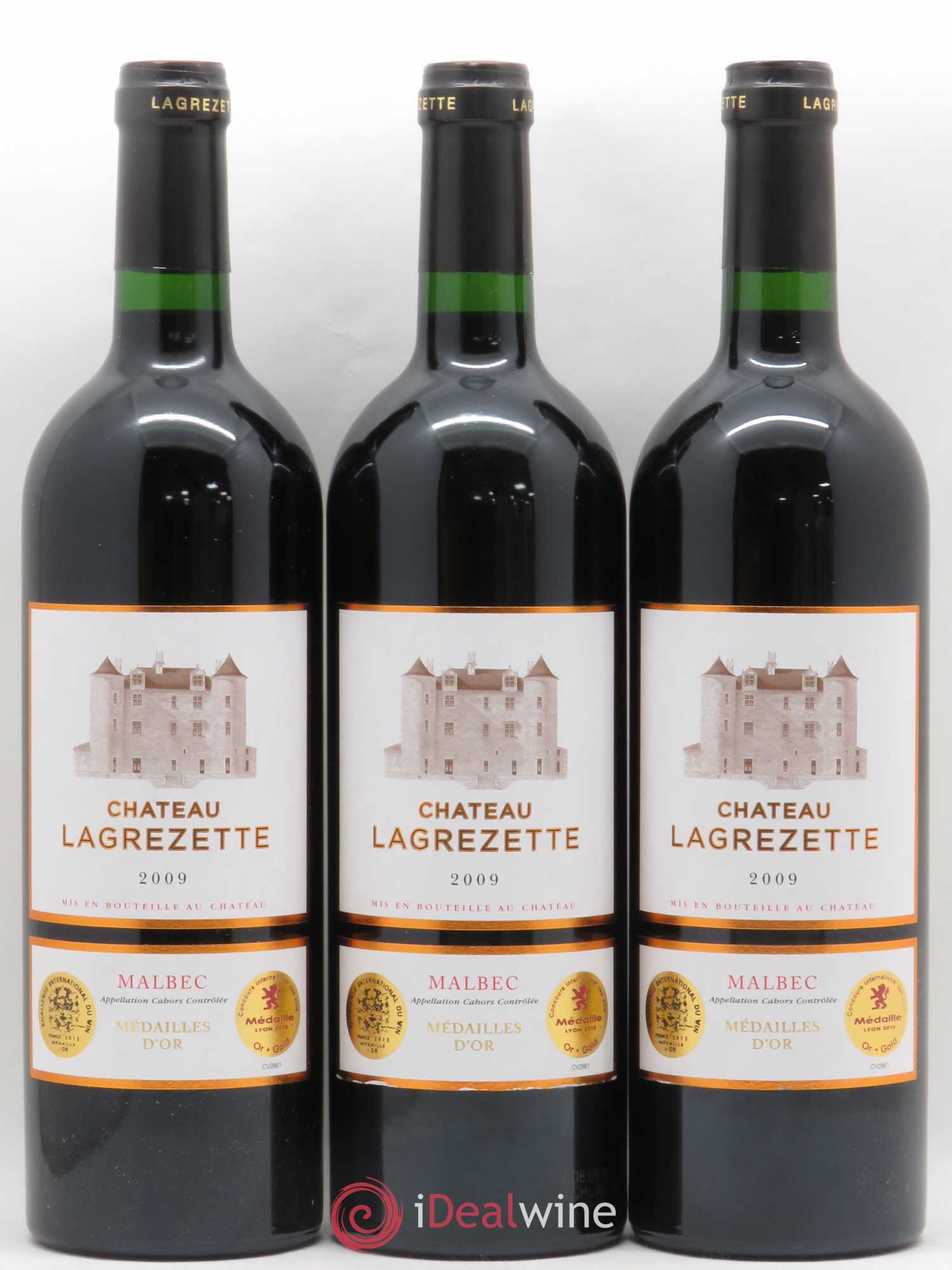 Cahors Château Lagrezette Alain Dominique Perrin 2009 - Lot de 6 bouteilles - 2