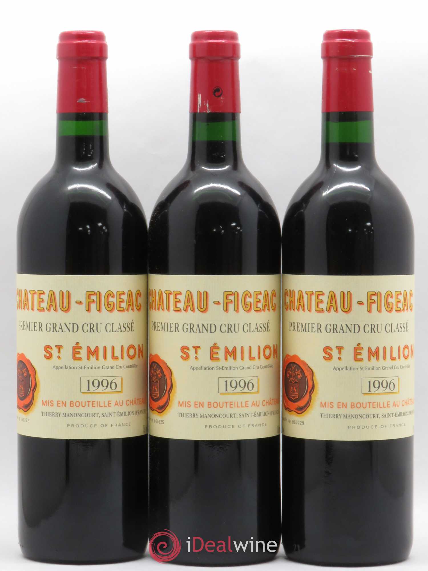 Château Figeac 1er Grand Cru Classé A 1996 - Lot de 6 bouteilles - 1