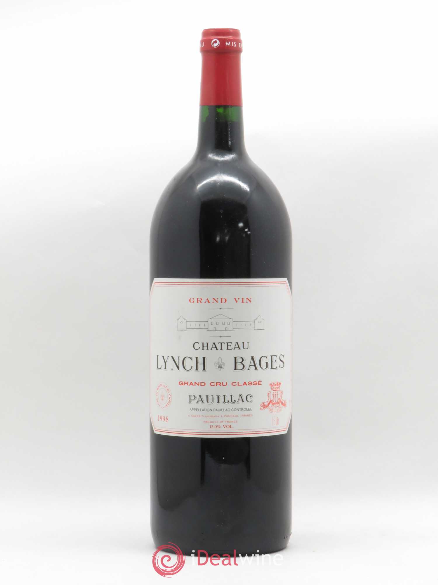 Château Lynch Bages 5ème Grand Cru Classé 1998 - Lot de 1 magnum - 0