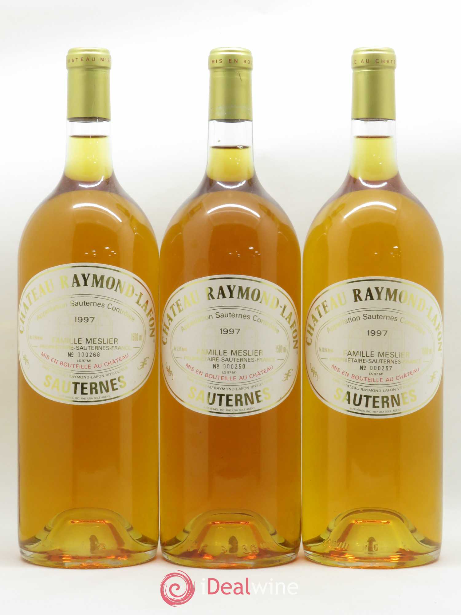 Château Raymond Lafon 1997 - Posten von 3 Magnum - 0