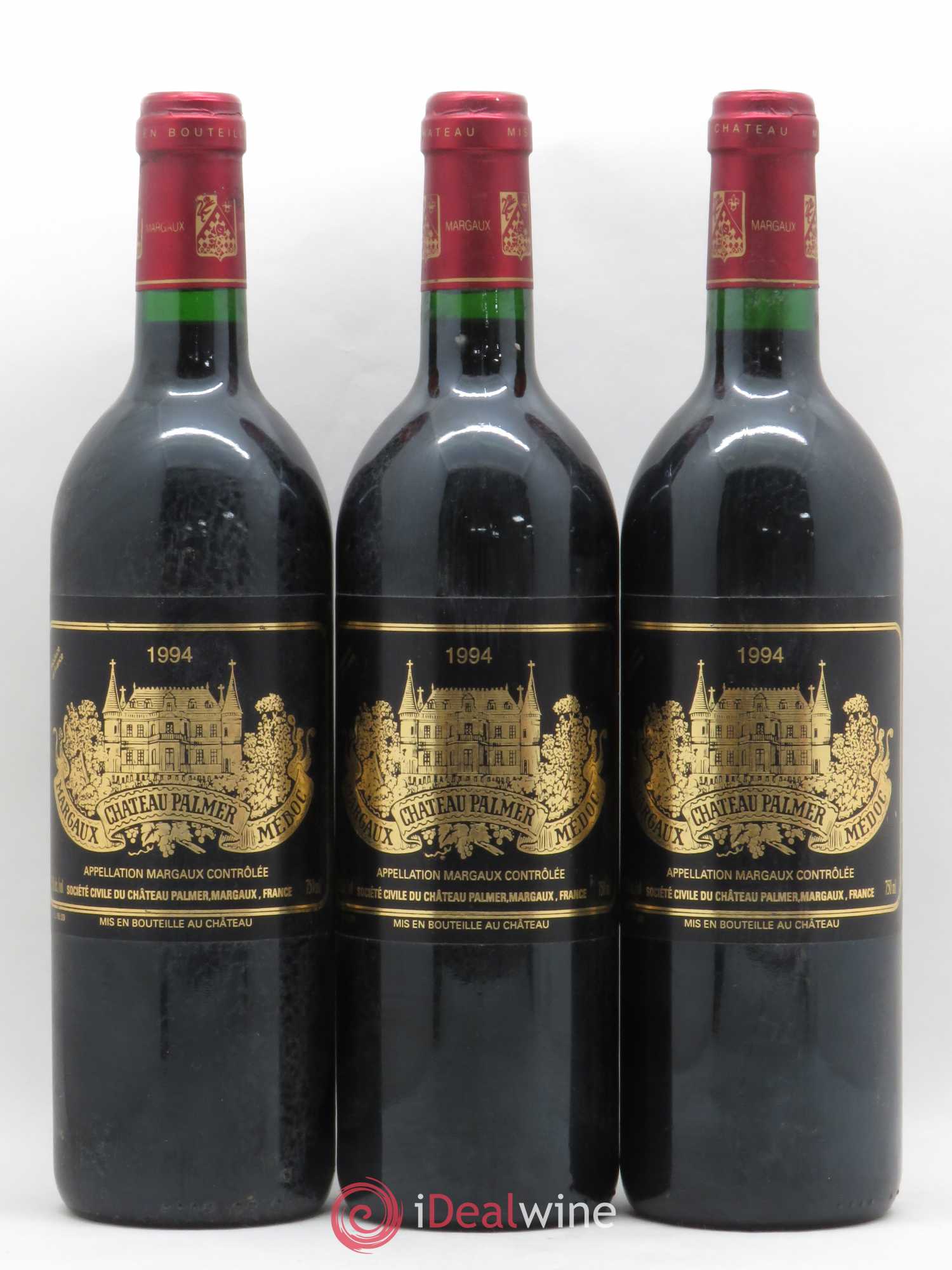 Château Palmer 3ème Grand Cru Classé 1994 - Lot de 3 bouteilles - 0