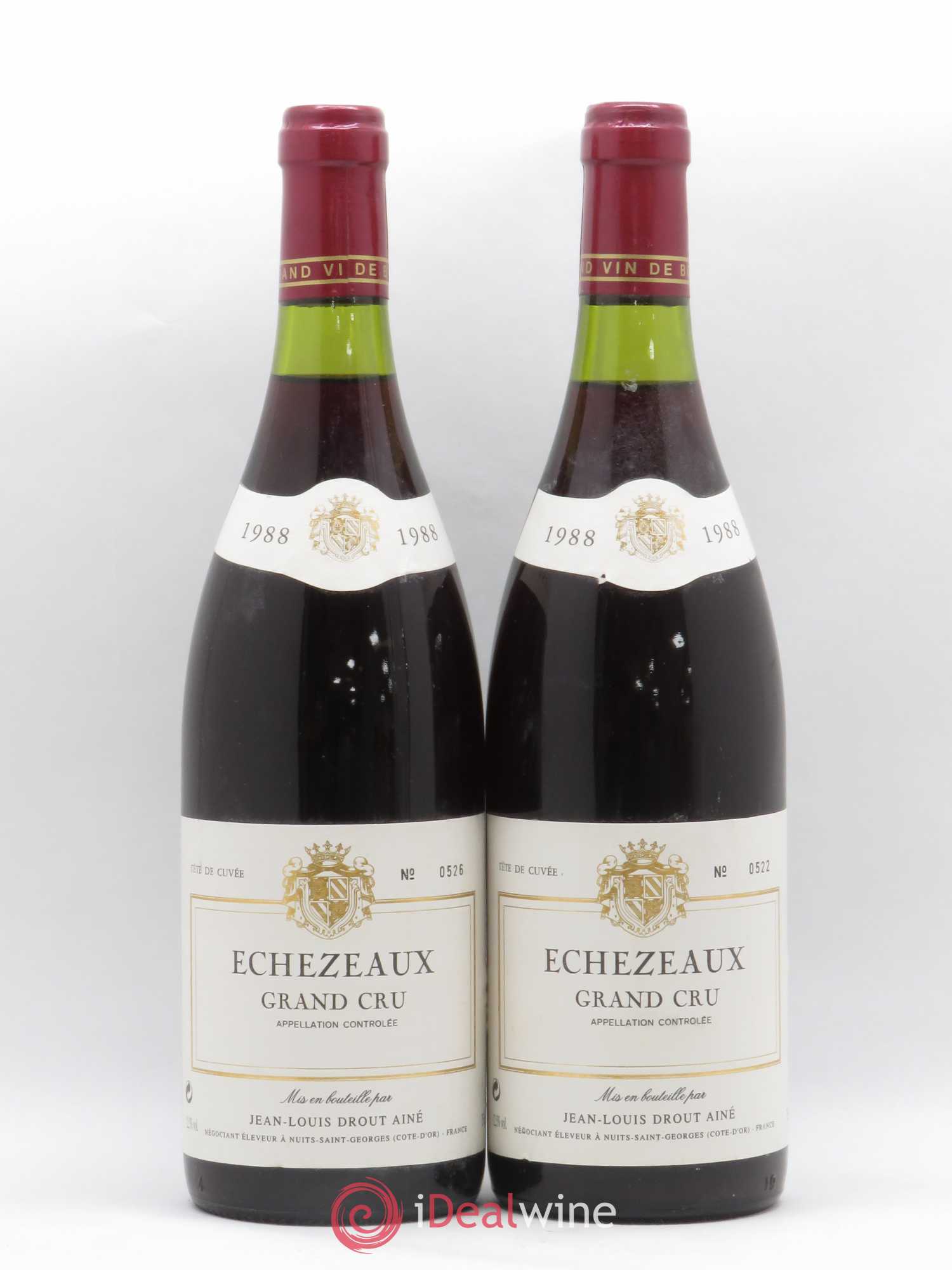 Echezeaux Grand Cru Jean-Louis Drout Ainé 1988 - Posten von 2 Flaschen - 0