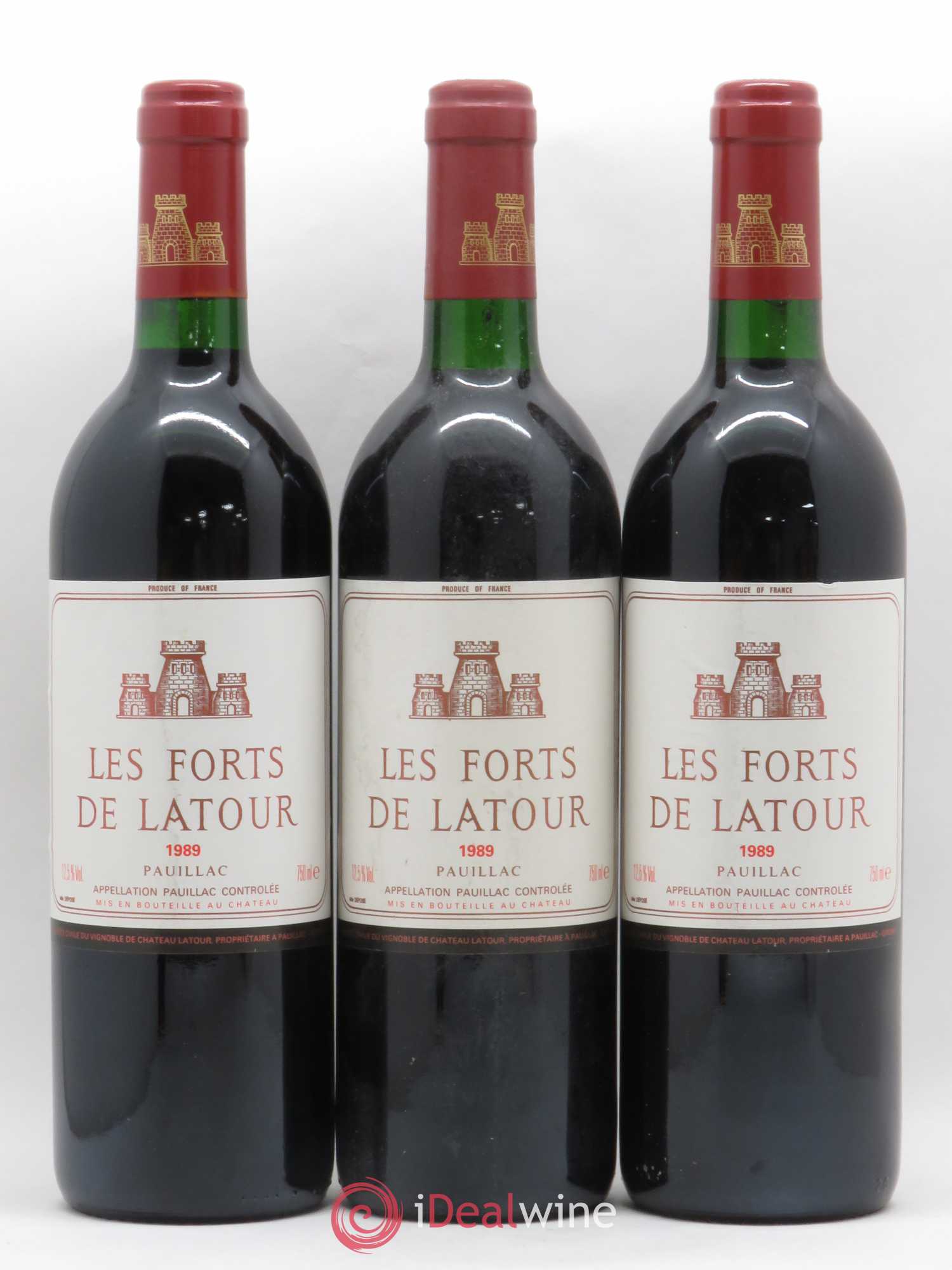 Les Forts de Latour Second Vin 1989 - Lot de 3 bouteilles - 0