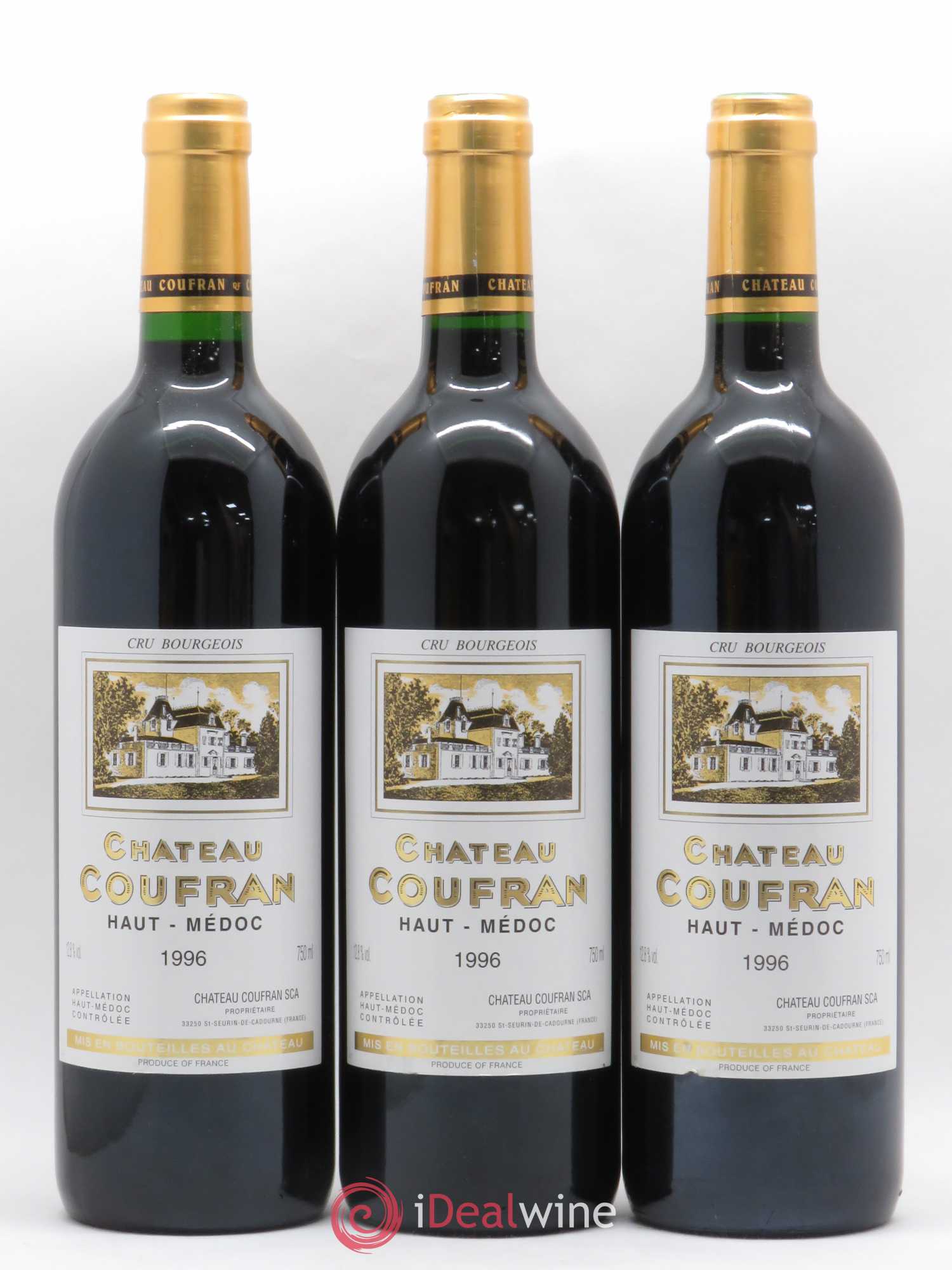 Château Coufran Cru Bourgeois 1996 - Lot de 6 bouteilles - 1
