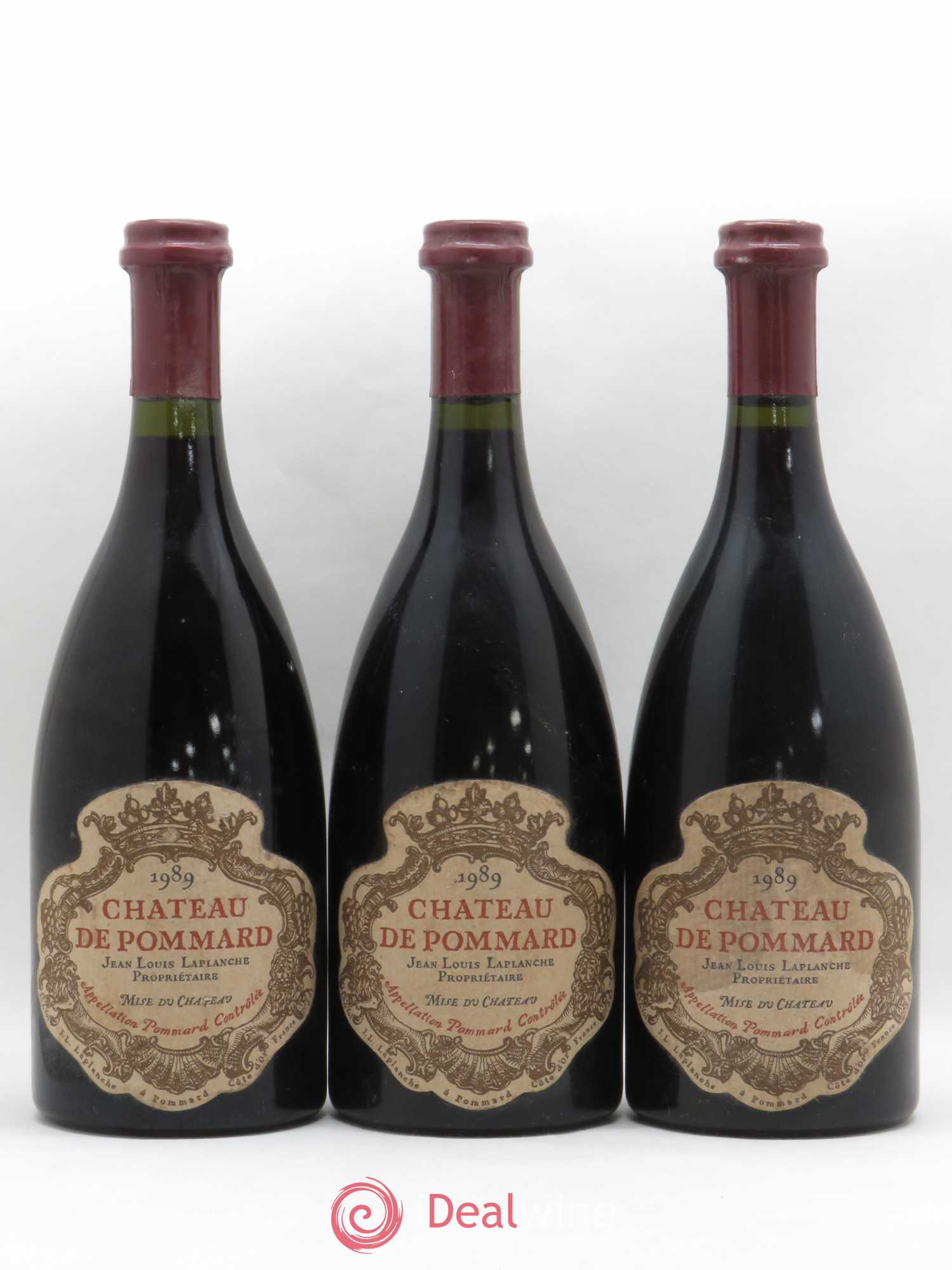 Pommard Château de Pommard 1989 - Lot de 3 bouteilles - 0