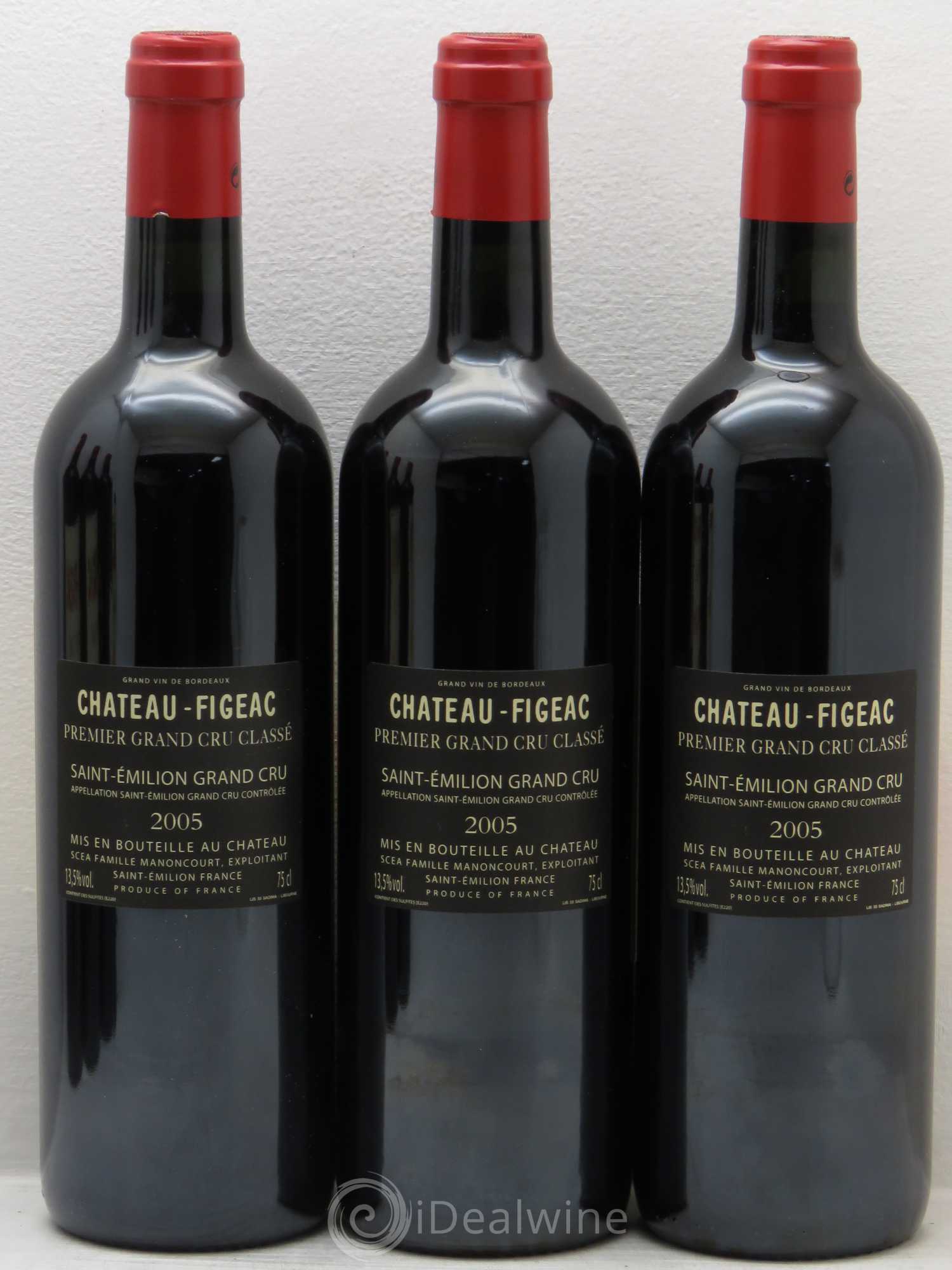 Château Figeac 1er Grand Cru Classé A 2005 - Lot de 12 bouteilles - 6