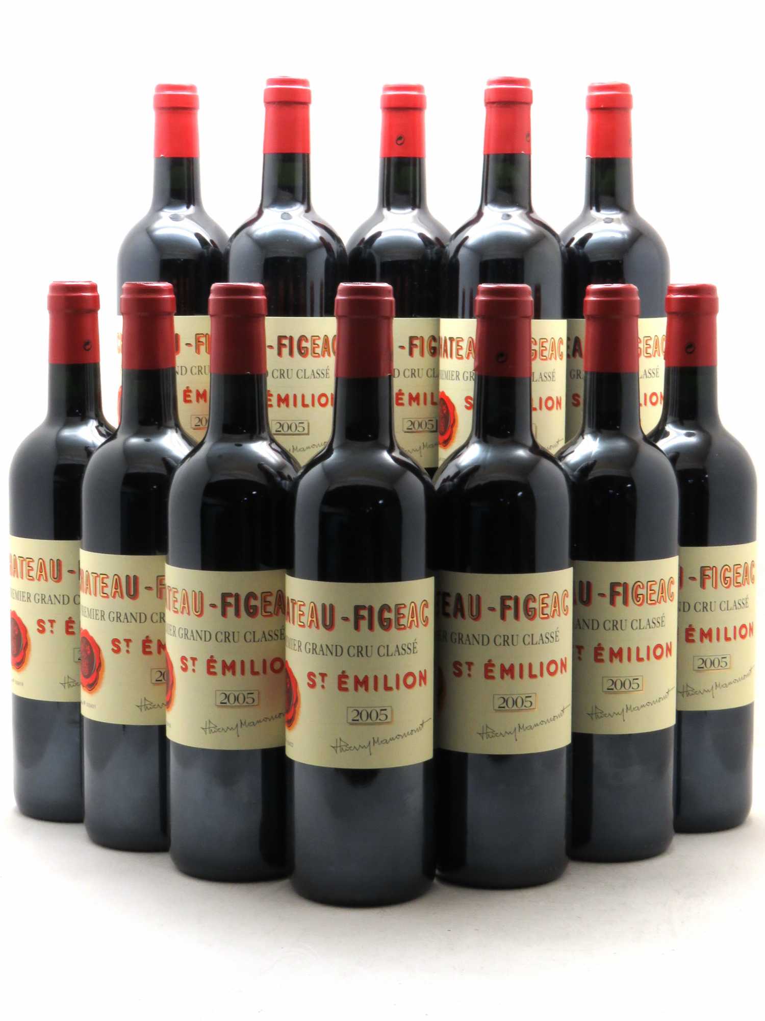 Château Figeac 1er Grand Cru Classé A 2005 - Lot de 12 bouteilles - 0