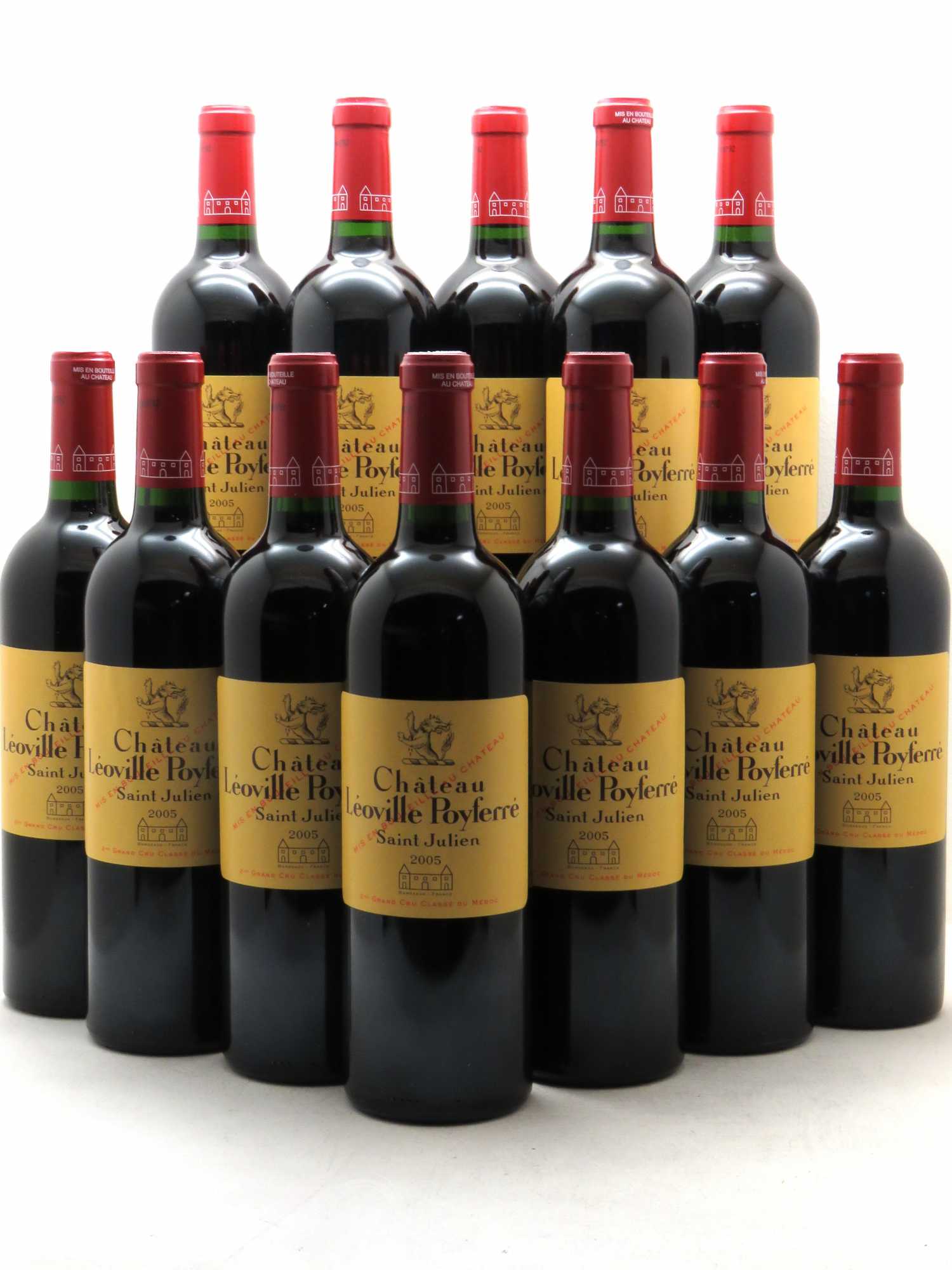 Château Léoville Poyferré 2ème Grand Cru Classé 2005 - Lot de 12 bouteilles - 0