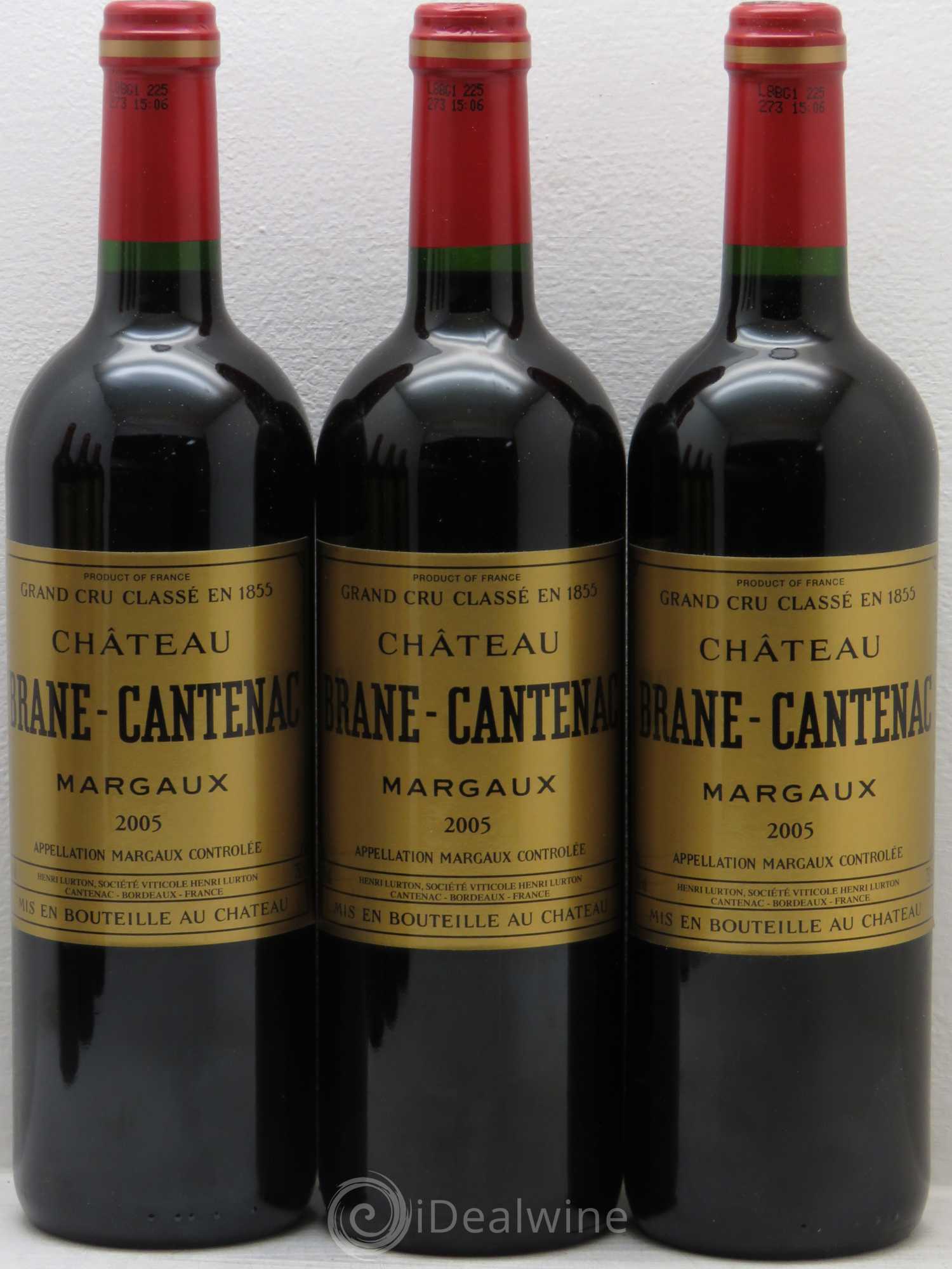 Château Brane Cantenac 2ème Grand Cru Classé 2005 - Lot de 12 bouteilles - 1