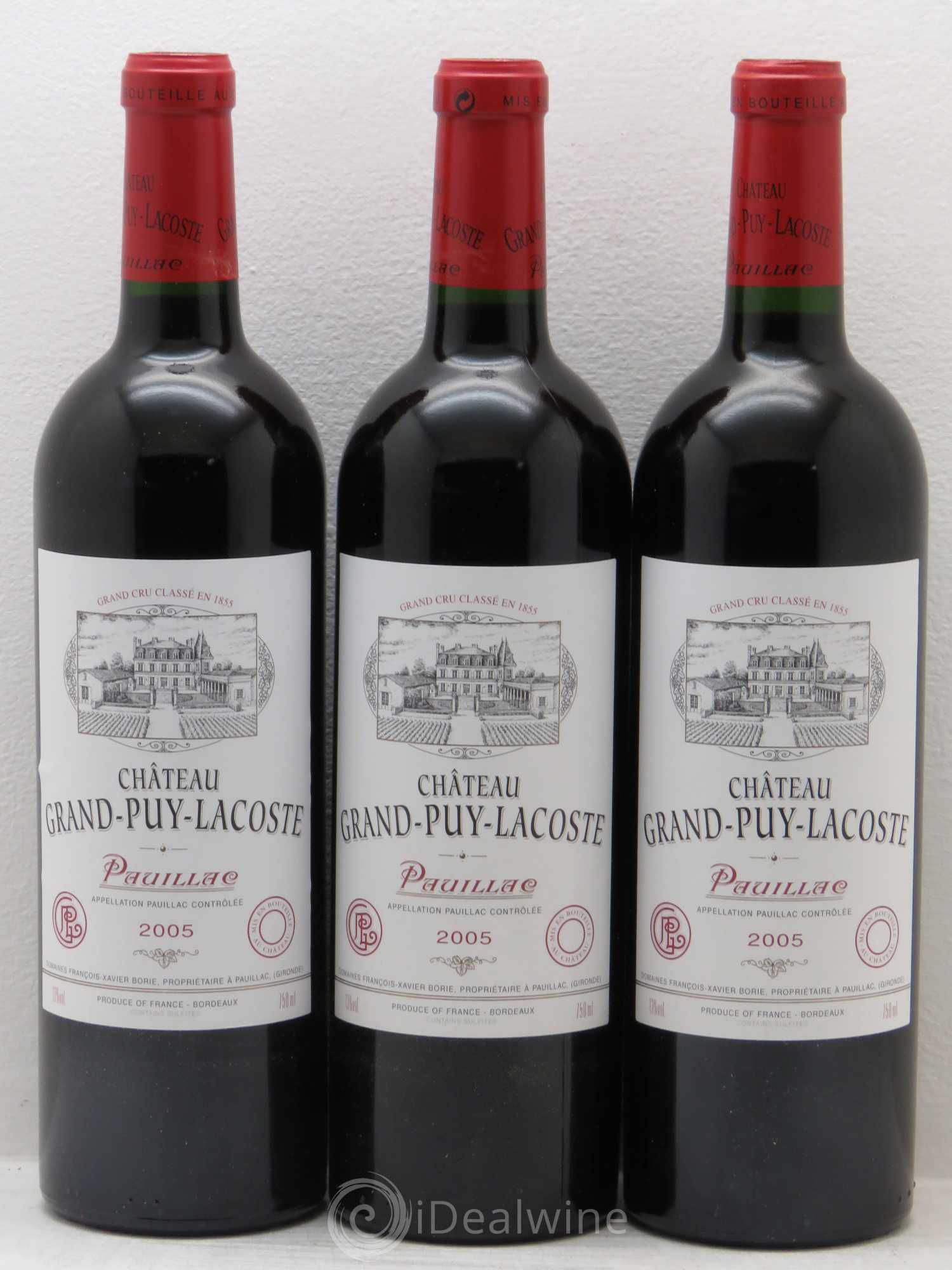 Château Grand Puy Lacoste 5ème Grand Cru Classé 2005 - Lotto di 12 bottiglie - 2