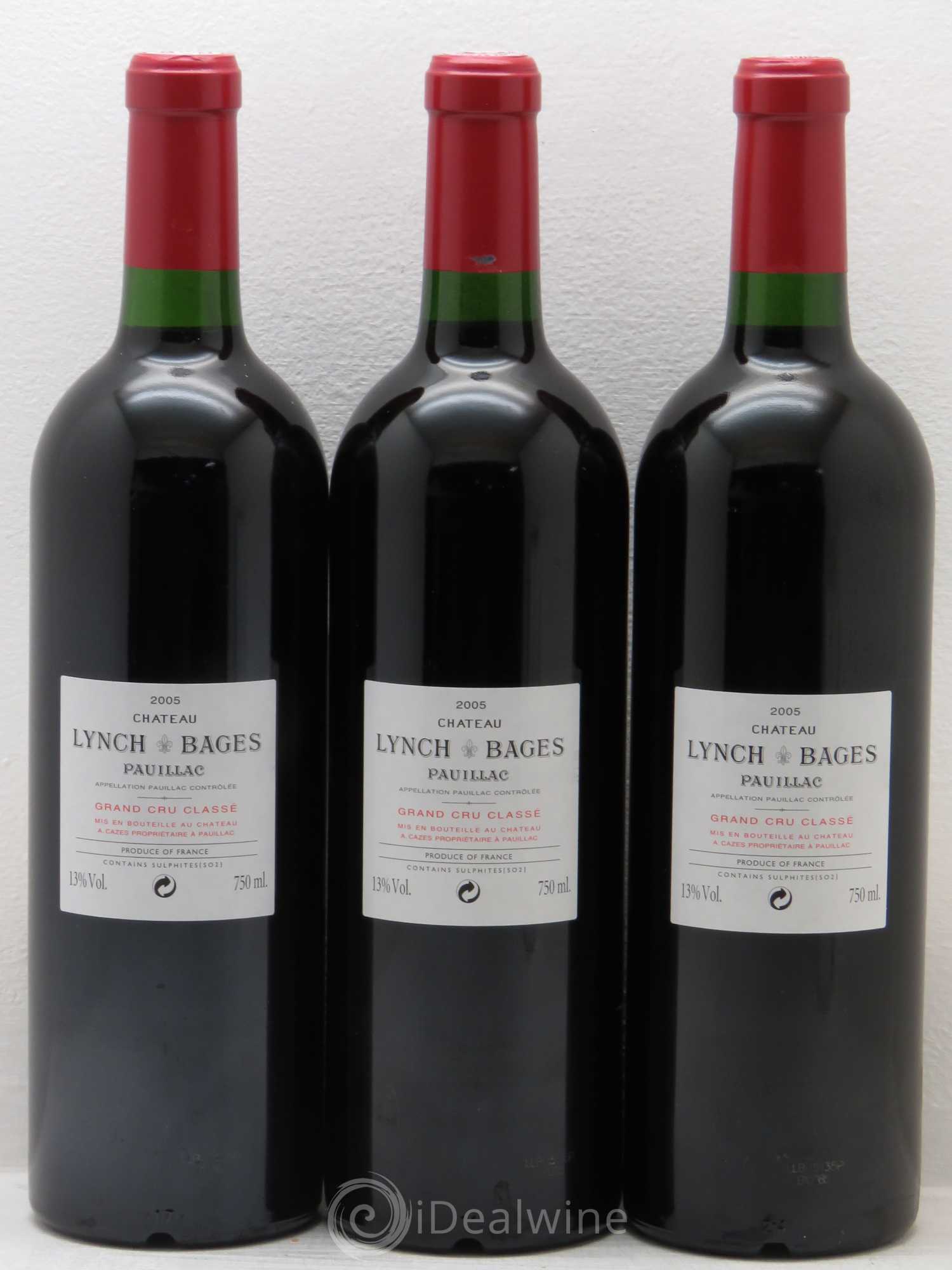 Château Lynch Bages 5ème Grand Cru Classé 2005 - Lot de 12 bouteilles - 6