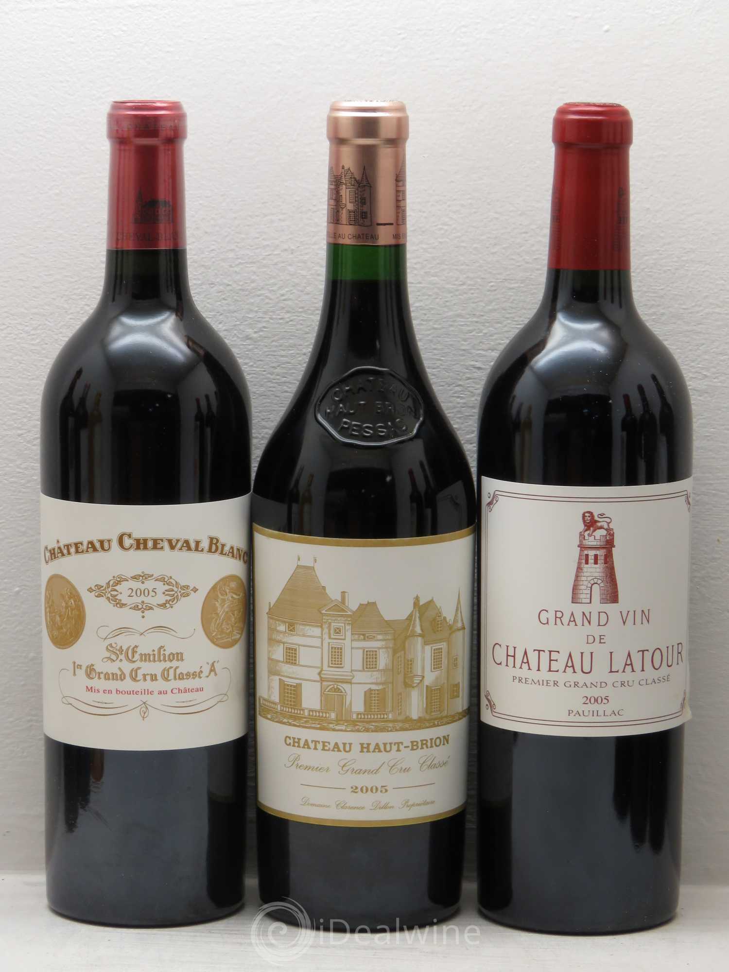 Caisse Collection Duclot 2005 - Petrus - Ch Margaux - Ch Mouton Rothschild - Ch Latour - Ch Cheval Blanc - Ch Lafite Rothschild - Ch Yquem - Ch Mission Haut Brion - Ch Haut Brion 2005 - Posten von 9 Flaschen - 1
