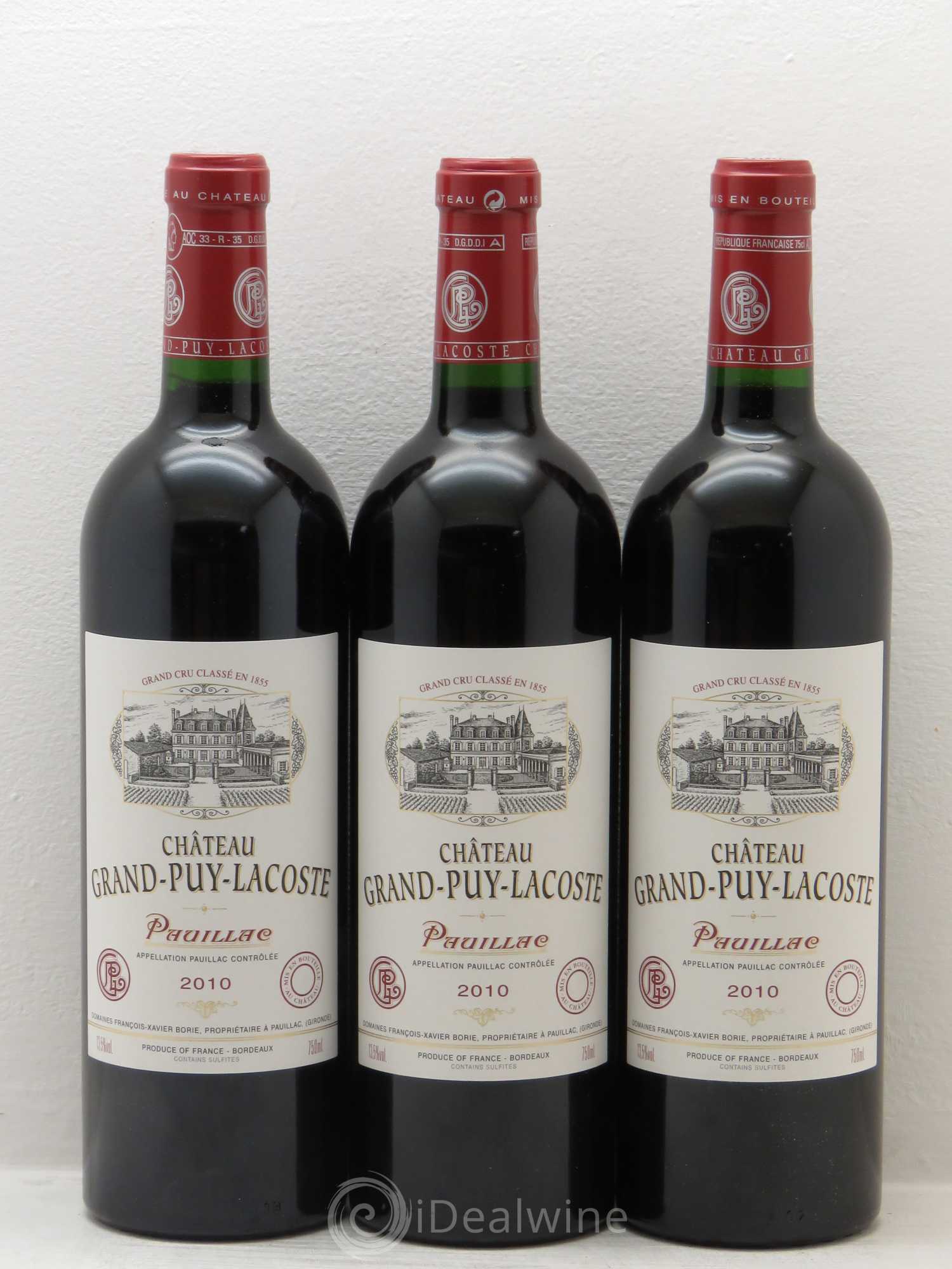 Château Grand Puy Lacoste 5ème Grand Cru Classé 2010 - Lot de 12 bouteilles - 2