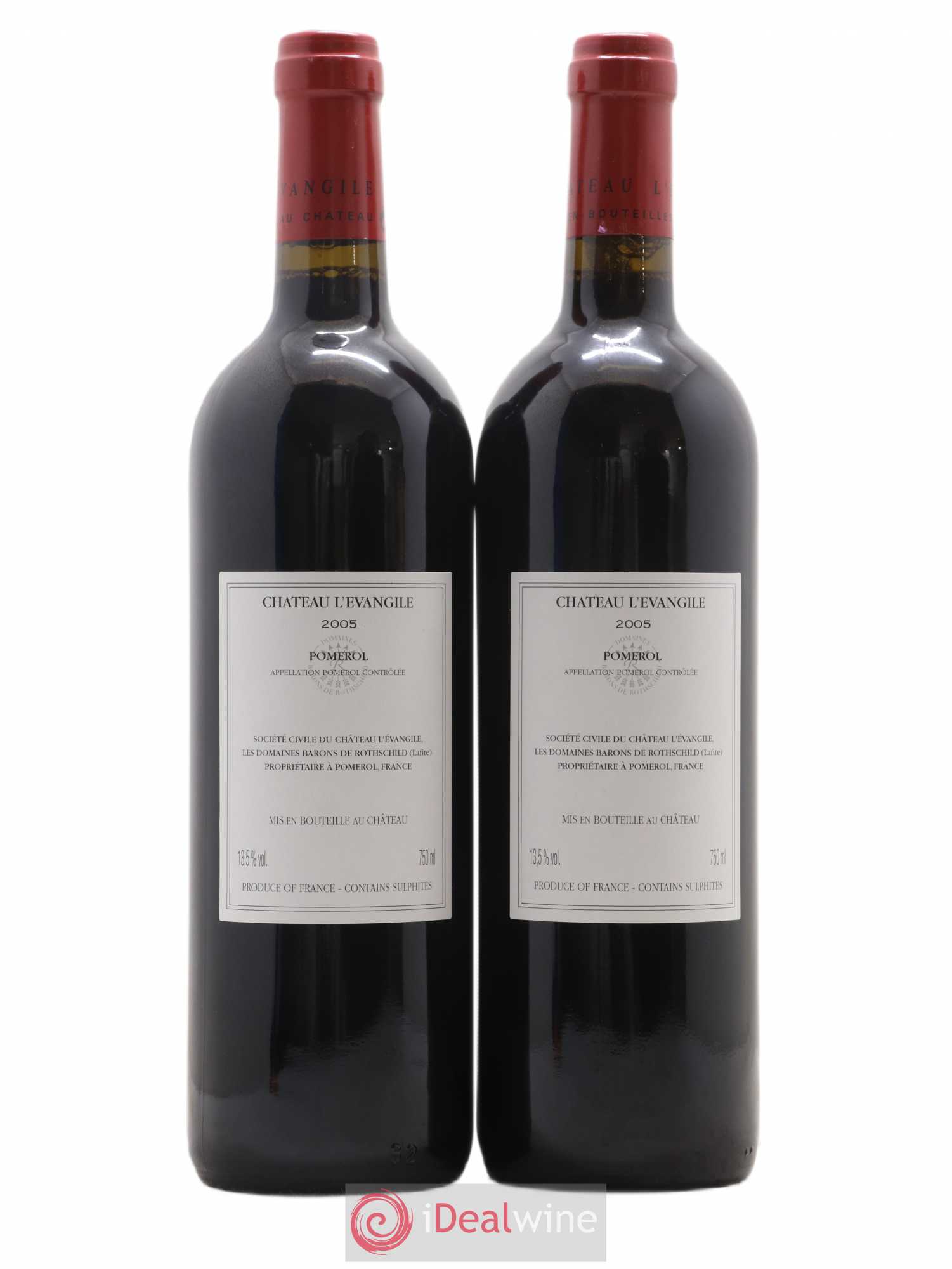 Château l' Évangile 2005 - Lot de 2 bouteilles - 1