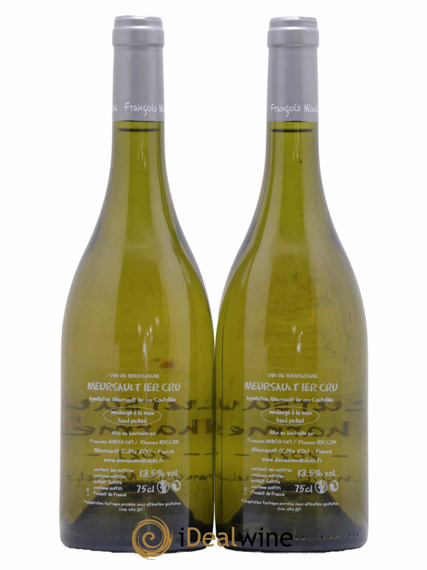 Meursault 1er Cru Charmes François Mikulski 2021 - Lot de 2 bouteilles - 1