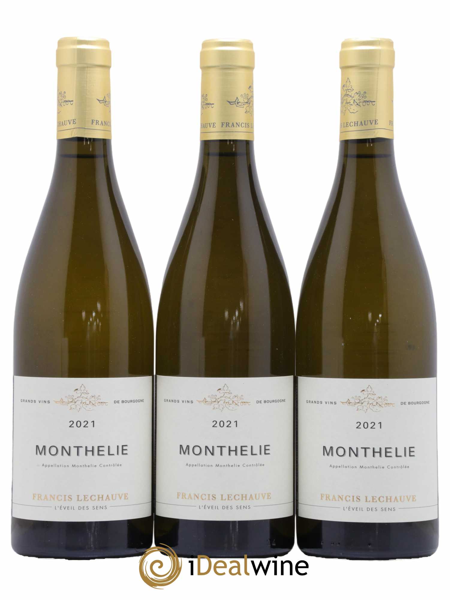 Monthélie Domaine Francis Lechauve 2021 - Lot de 3 bouteilles - 0
