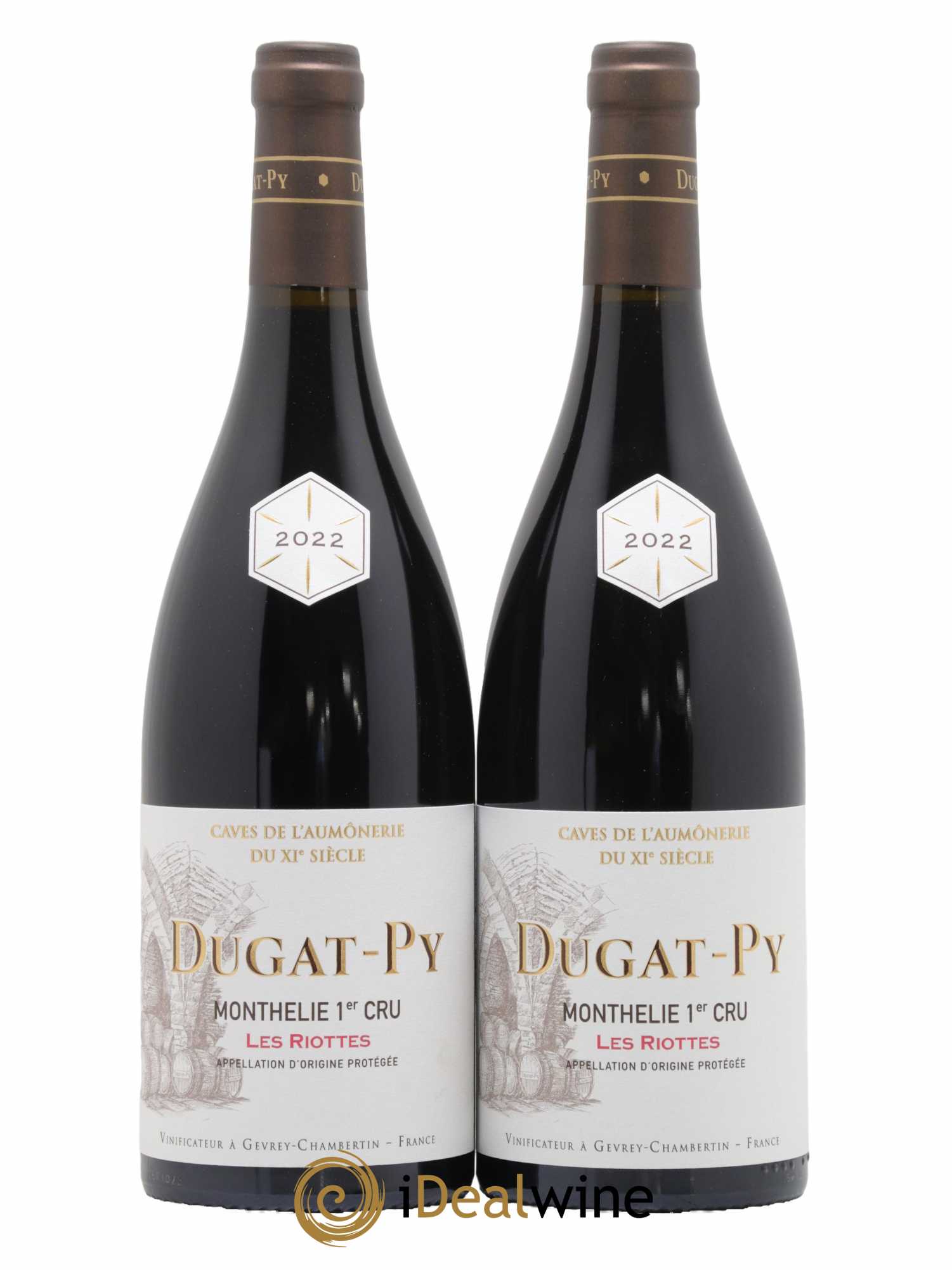 Monthélie 1er Cru Riottes Domaine Dugat-Py 2022 - Lot de 2 bouteilles - 0