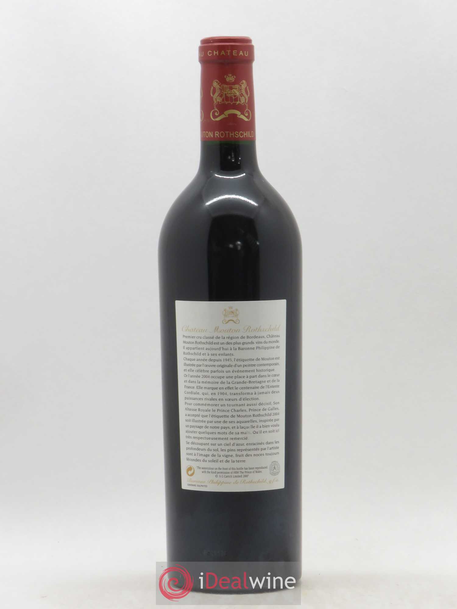 Château Mouton Rothschild 1er Grand Cru Classé 2004 - Lot de 1 bouteille - 1