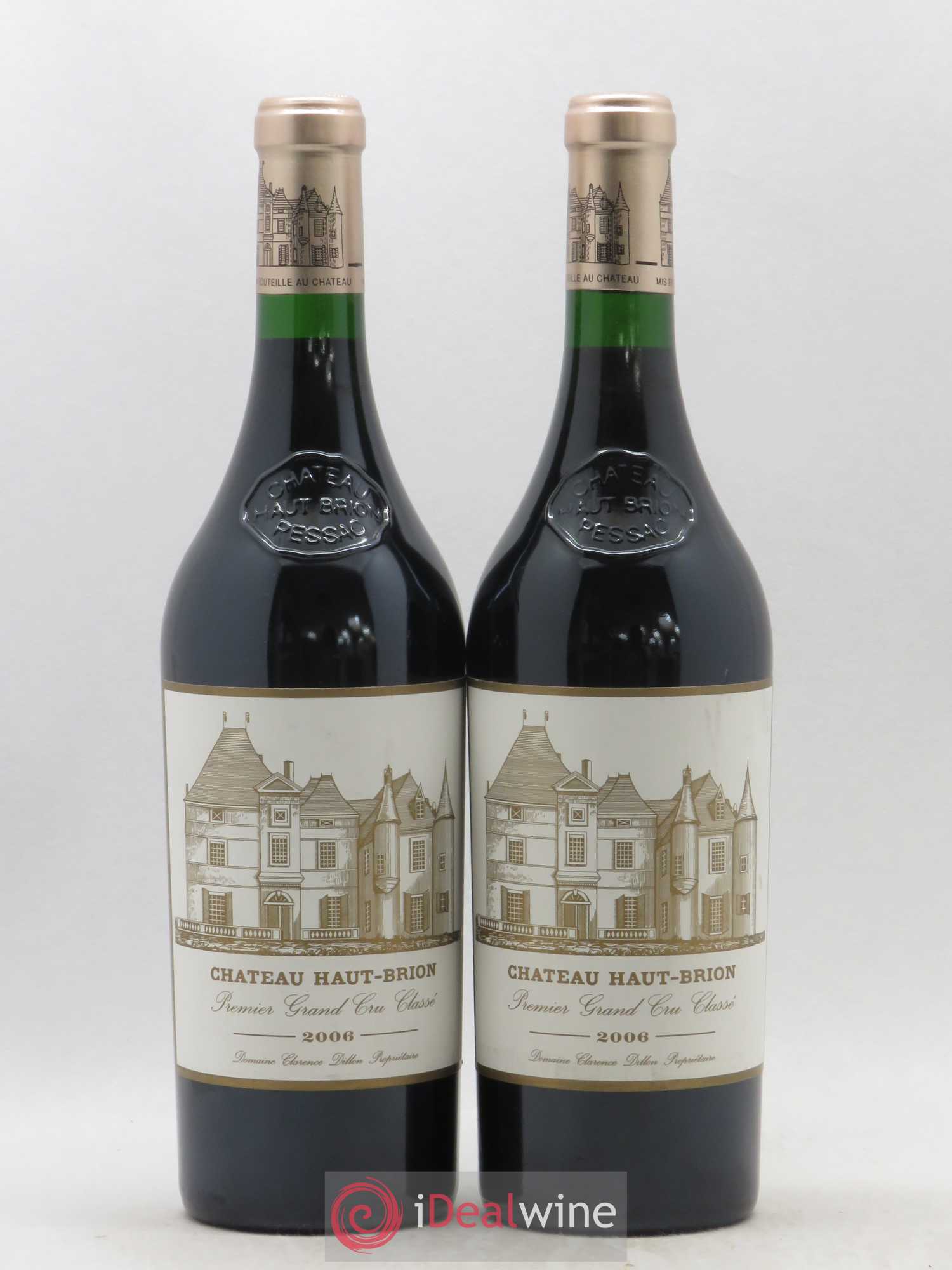 Château Haut Brion 1er Grand Cru Classé 2006 - Lot de 2 bouteilles - 0