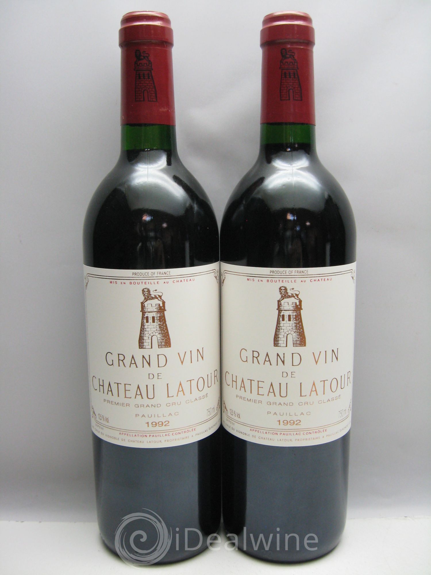 Château Latour 1er Grand Cru Classé 1992 - Lot de 12 bouteilles - 0