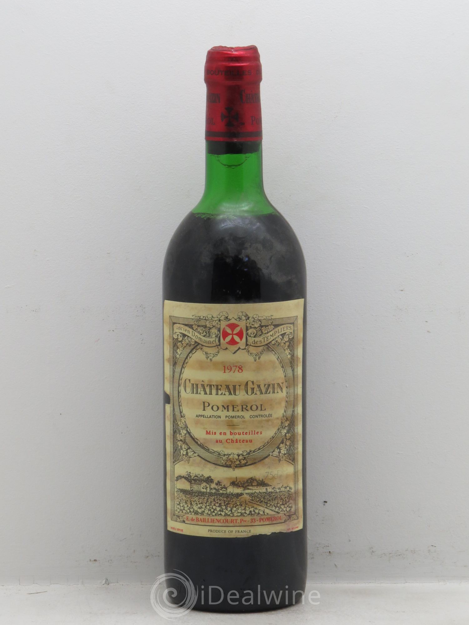 Château Gazin 1978 - Lot de 1 bouteille - 0