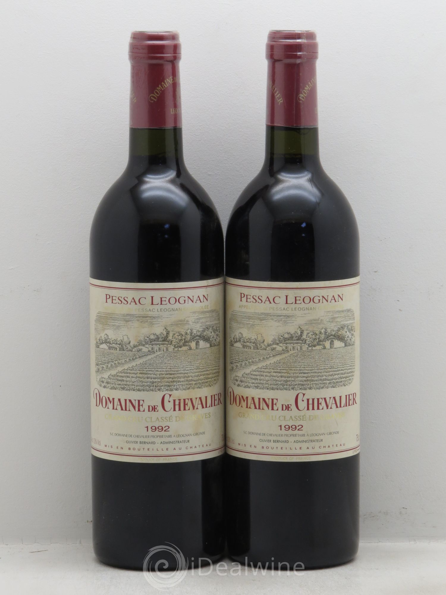 Domaine de Chevalier Cru Classé de Graves 1992 - Lot de 2 bouteilles - 0