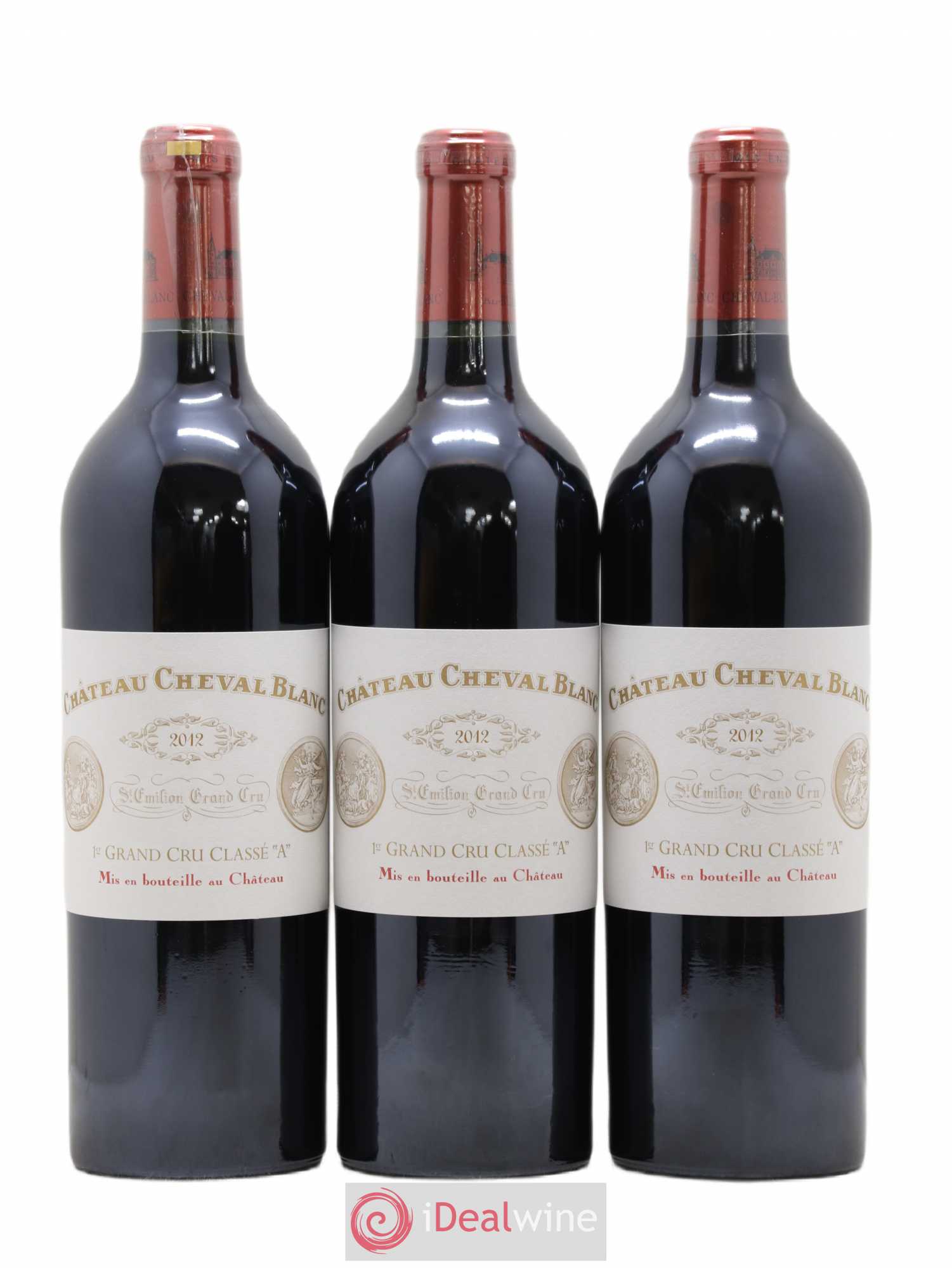Château Cheval Blanc 1er Grand Cru Classé A 2012 - Lot de 3 bouteilles - 0