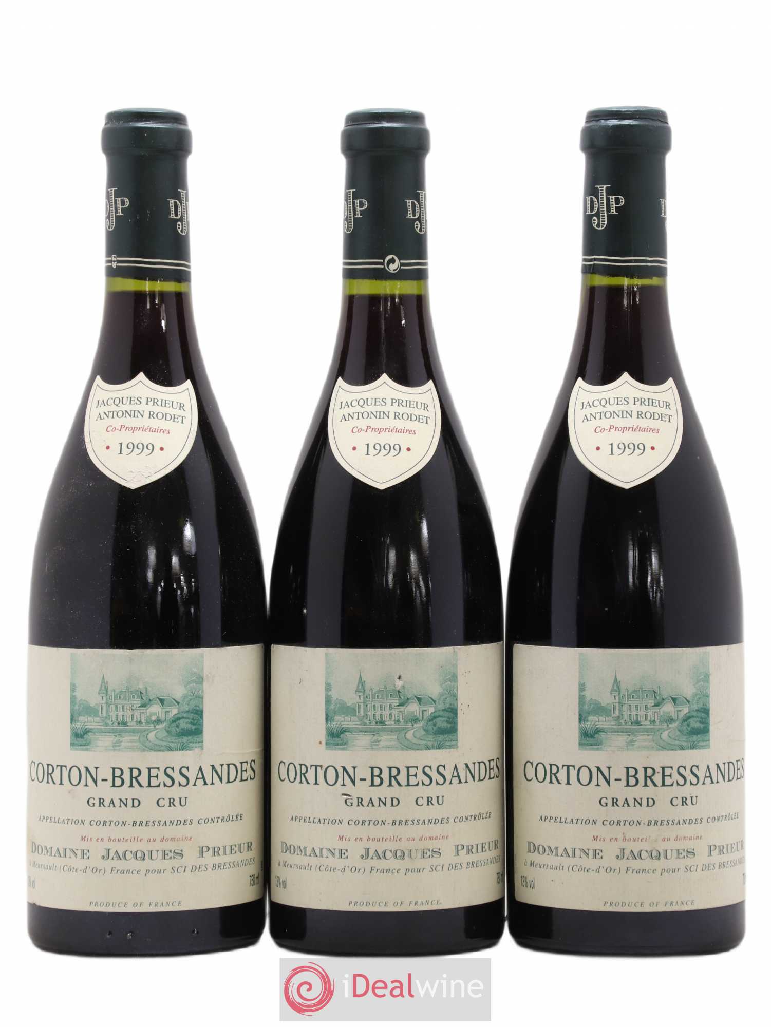 Corton-Bressandes Grand Cru Jacques Prieur (Domaine) 1999 - Lot de 3 bouteilles - 0