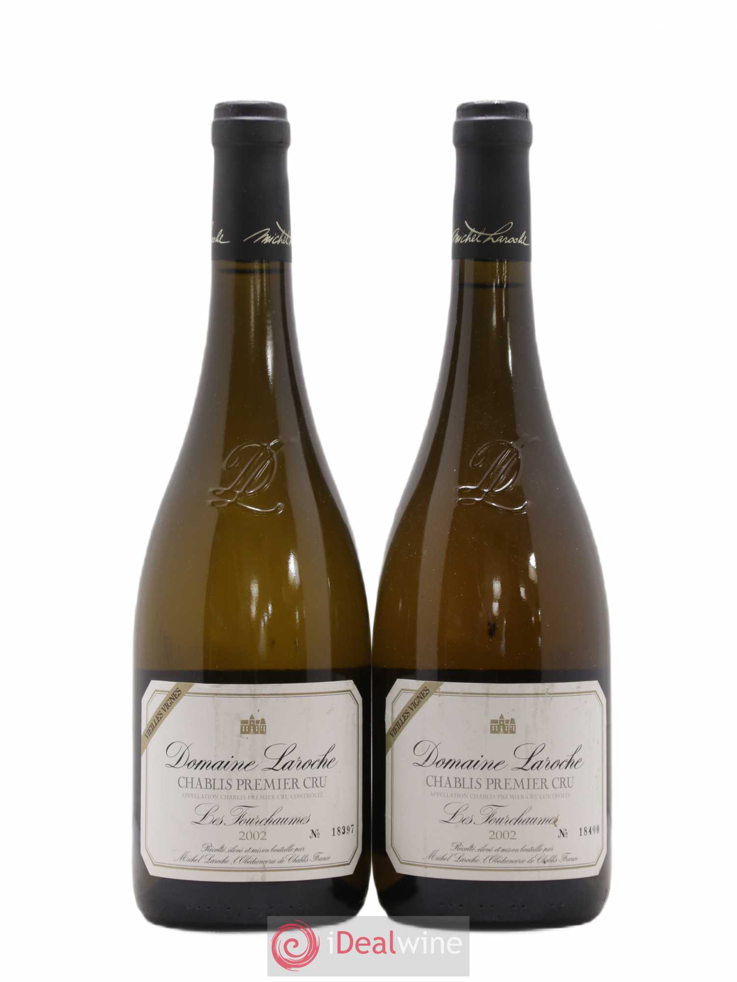 Chablis 1er Cru Fourchaumes Vieilles Vignes Domaine Laroche 2002 - Lot de 2 bouteilles - 0