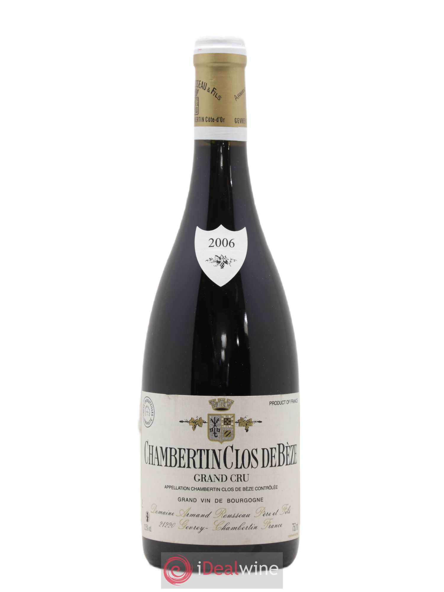Chambertin Clos de Bèze Grand Cru Armand Rousseau (Domaine) 2006 - Lot de 1 bouteille - 0