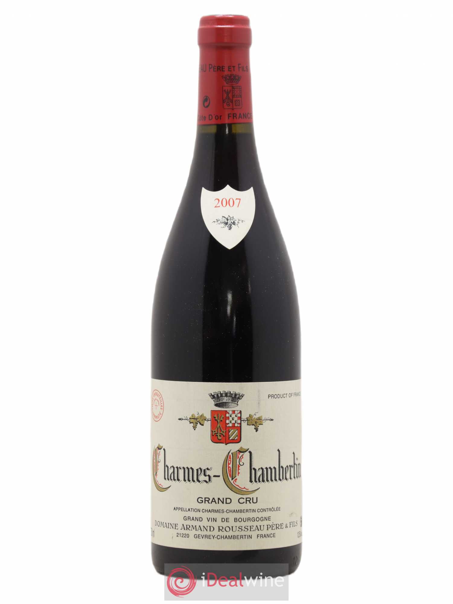 Charmes-Chambertin Grand Cru Armand Rousseau (Domaine) 2007 - Lot de 1 bouteille - 0