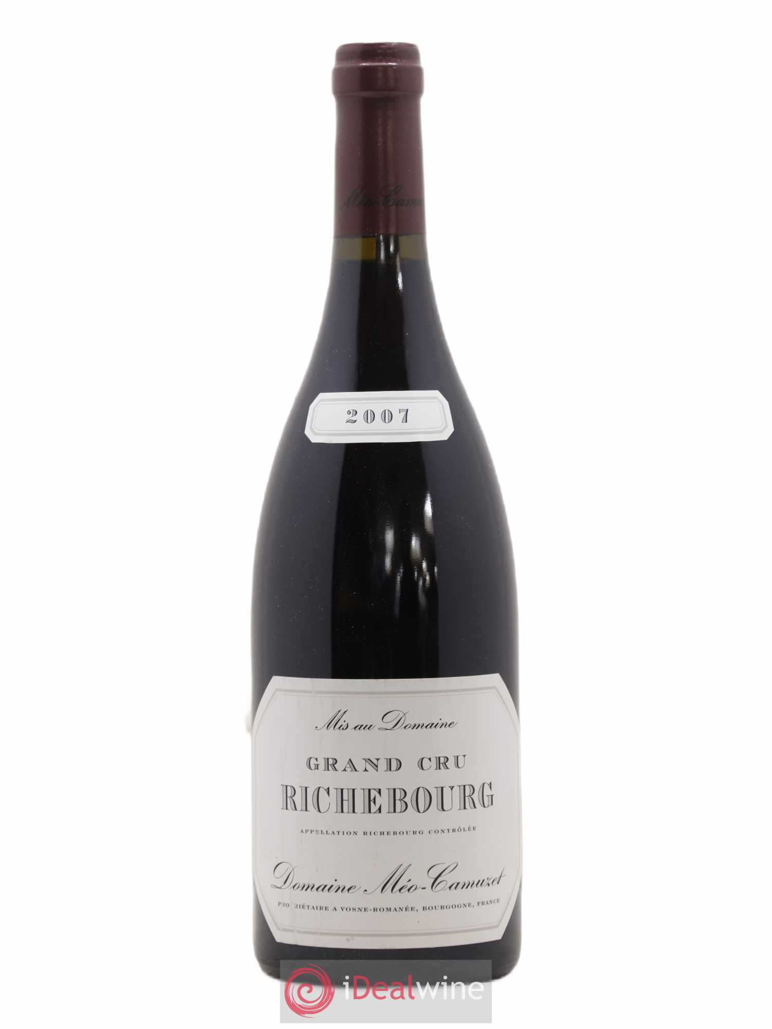 Richebourg Grand Cru Méo-Camuzet (Domaine) 2007 - Lot de 1 bouteille - 0