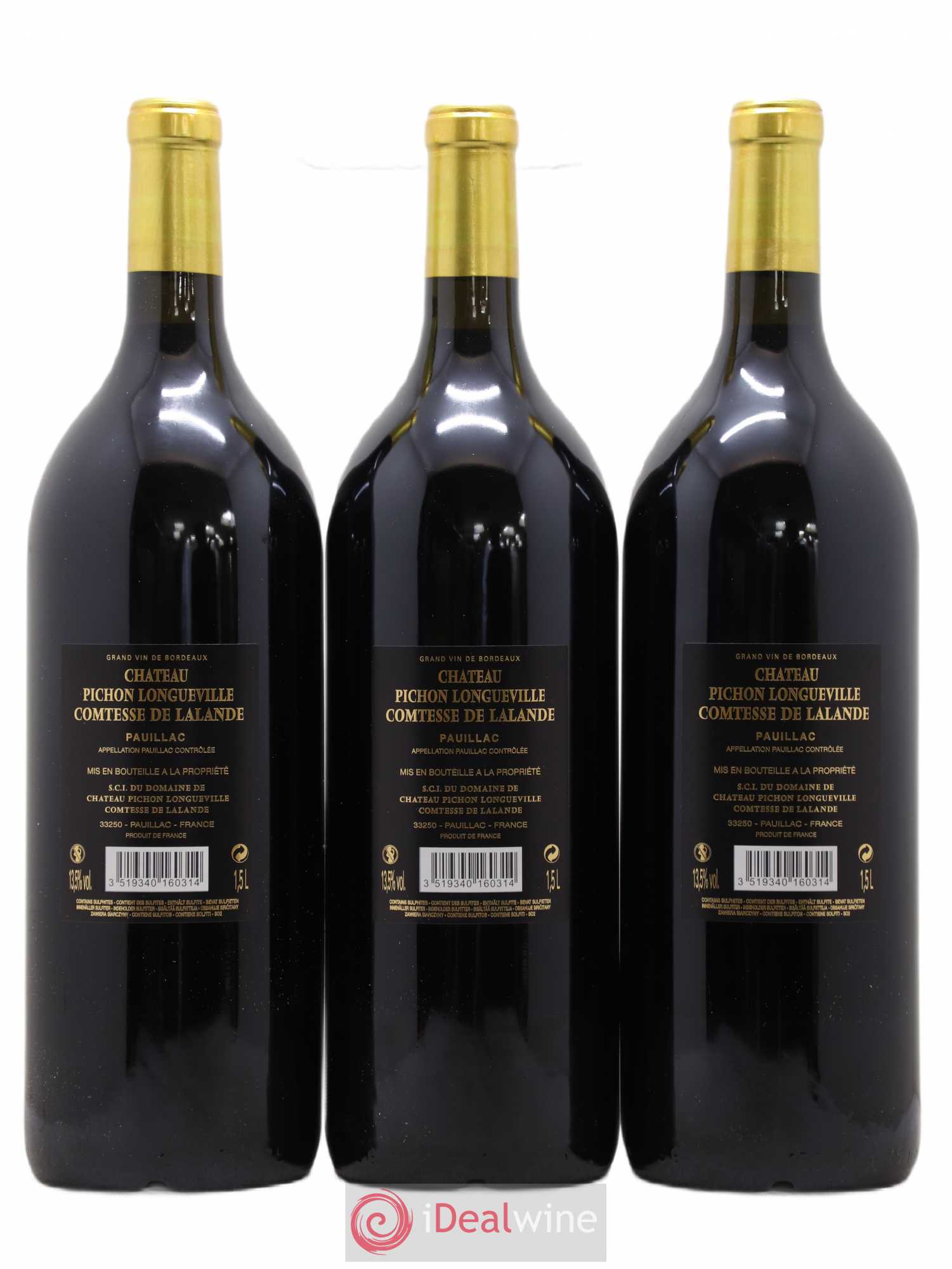 Château Pichon Longueville Comtesse de Lalande 2ème Grand Cru Classé 2016 - Lot de 3 magnums - 1