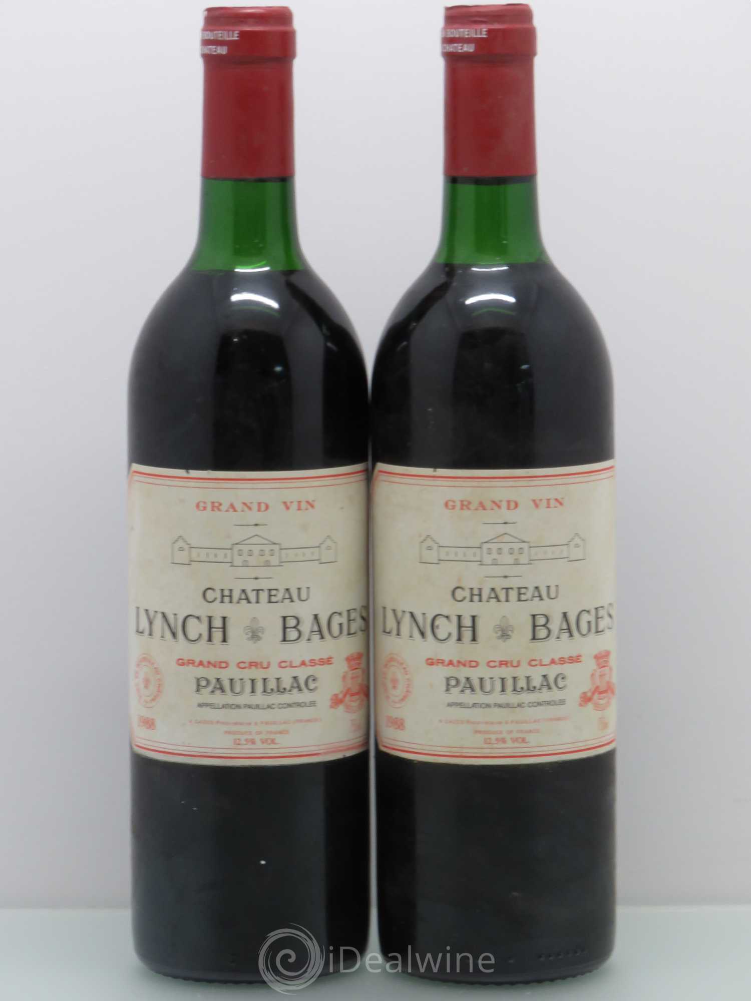 Château Lynch Bages 5ème Grand Cru Classé 1988 - Lot de 2 bouteilles - 0