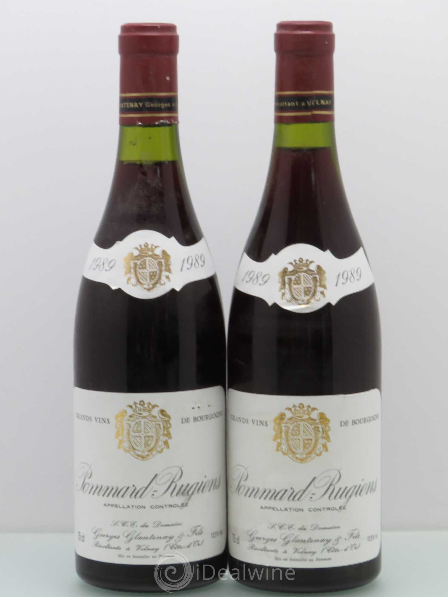 Pommard 1er Cru Rugiens - Glantenay (sans prix de réserve) 1989 - Posten von 2 Flaschen - 0
