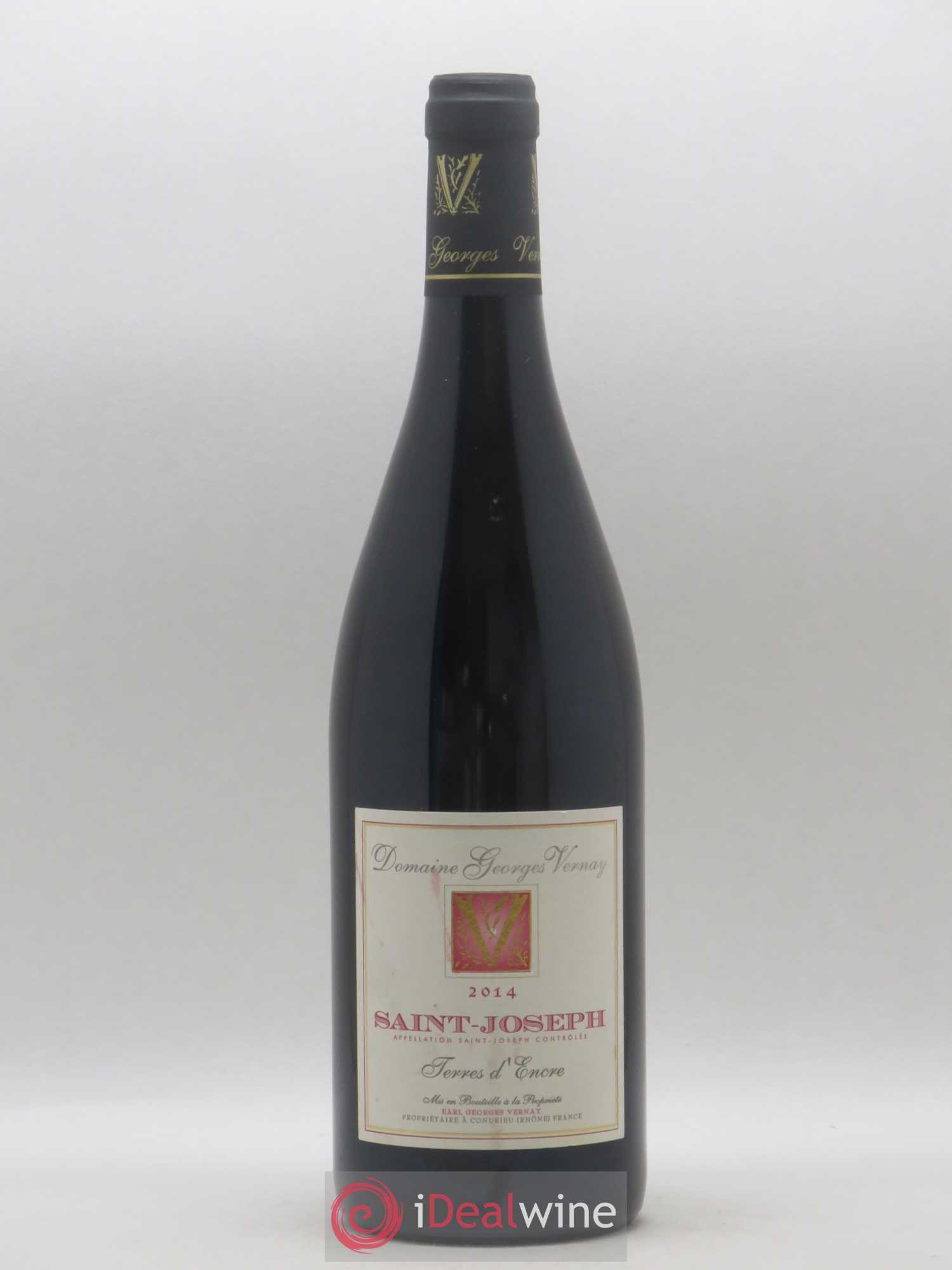 Saint-Joseph Terres d'Encre Georges Vernay 2014 - Lot de 1 bouteille - 0