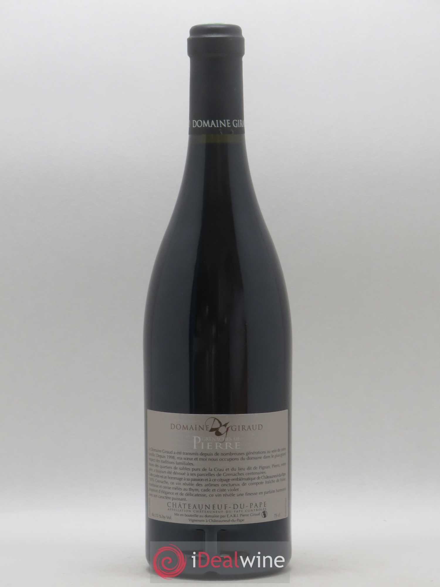 Châteauneuf-du-Pape Les Grenaches De Pierre Giraud (Domaine) 2010 - Lot de 1 bouteille - 1
