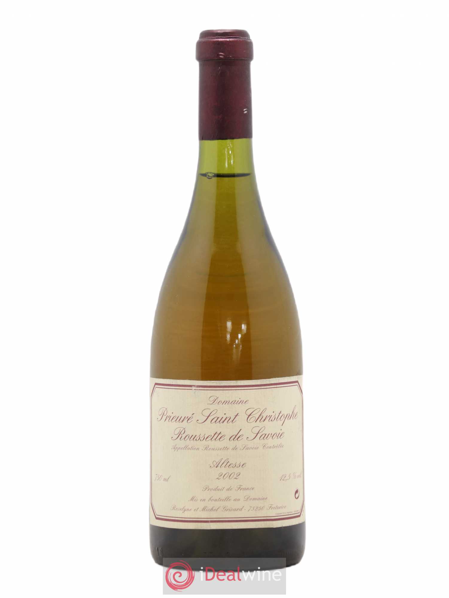 Vin de Savoie Roussette de Savoie Altesse Domaine du Prieuré Saint Christophe Michel Grisard 2002 - Posten von 1 Flasche - 0