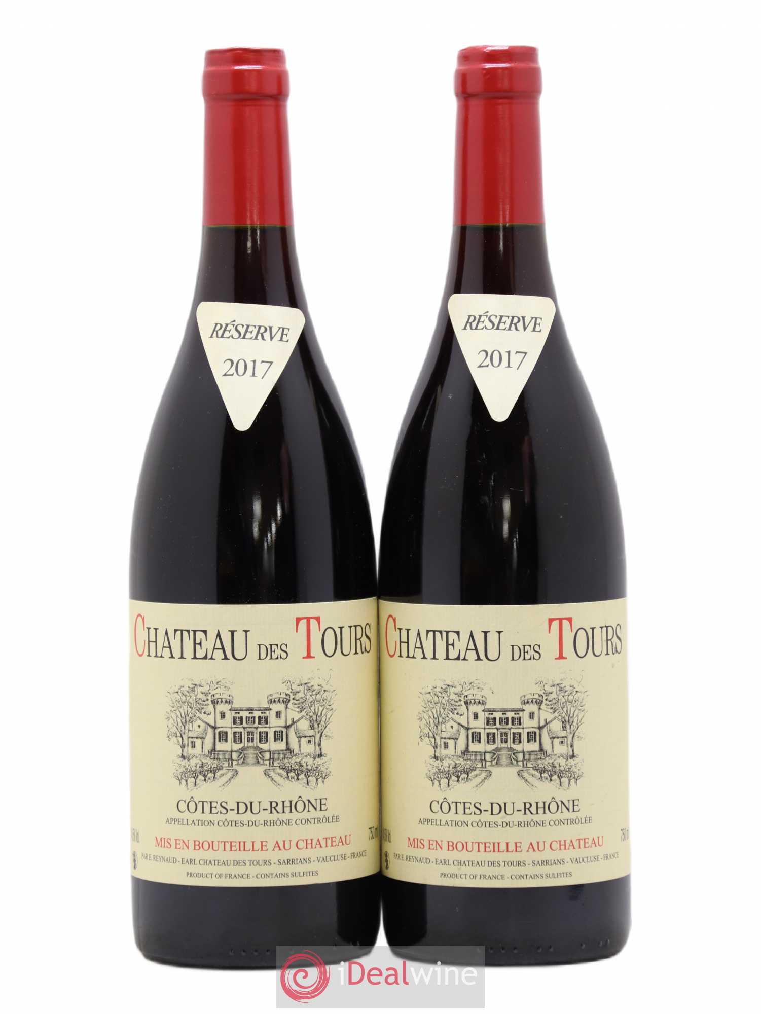 Côtes-du-Rhône Château des Tours Emmanuel Reynaud 2017 - Lot de 2 bouteilles - 0