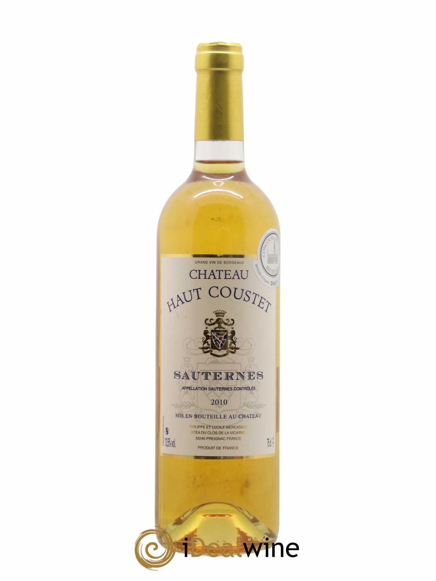 Sauternes Haut Coustet 2010 - Posten von 1 Flasche - 0