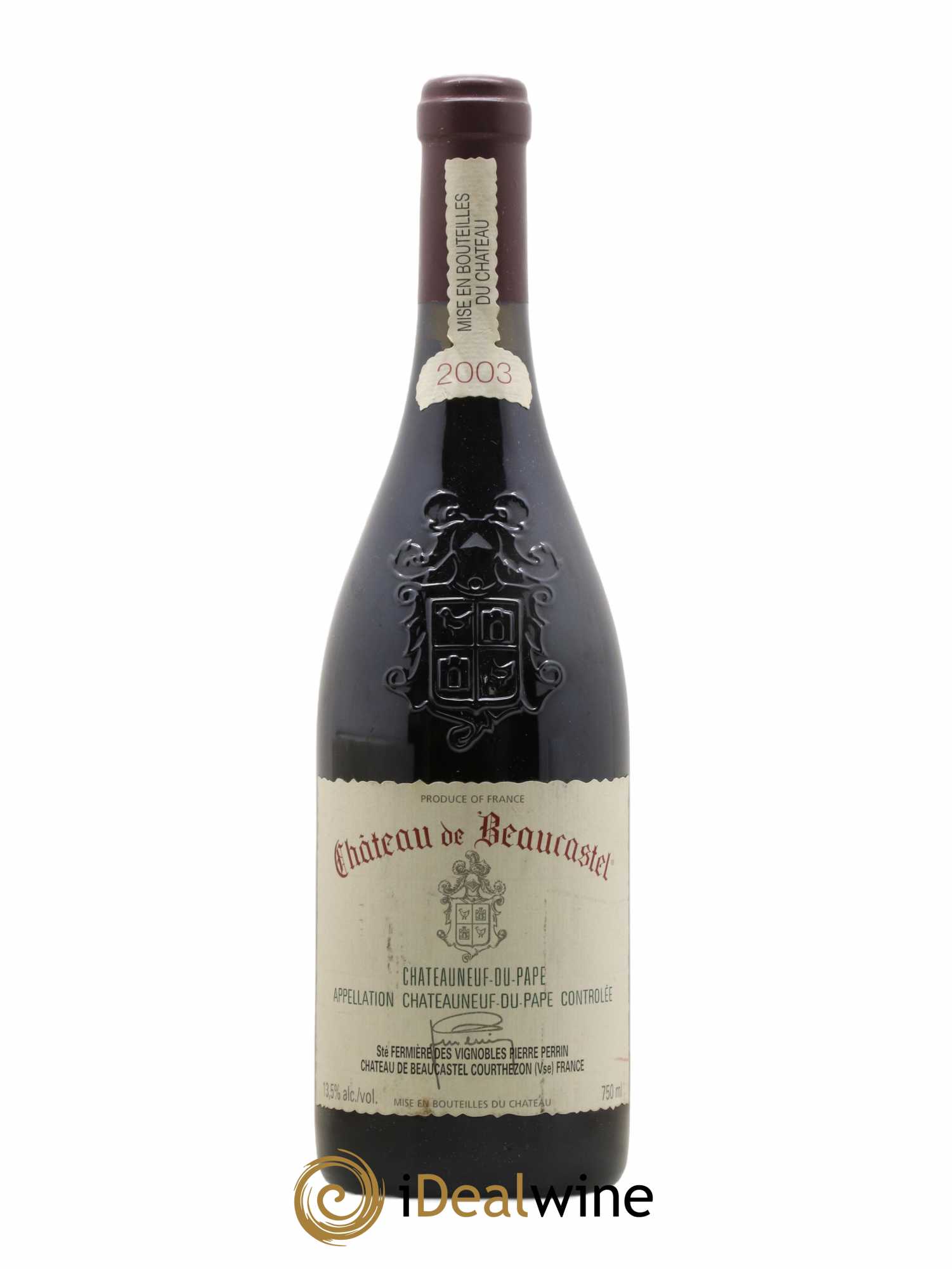 Châteauneuf-du-Pape Château de Beaucastel Famille Perrin 2003 - Lot de 1 bouteille - 0