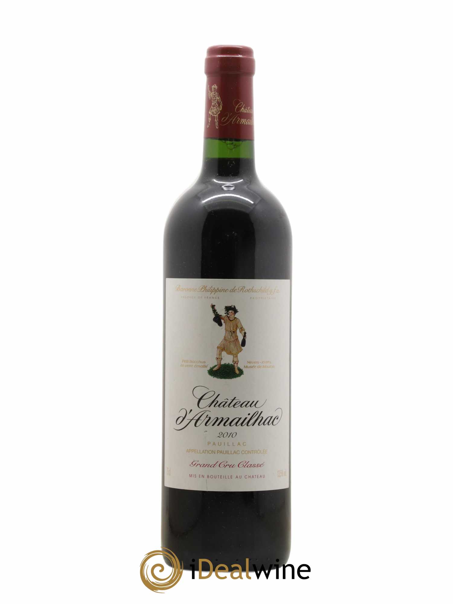 Château d' Armailhac - Mouton Baron(ne) Philippe 5ème Grand Cru Classé 2010 - Lot of 1 bottle - 0