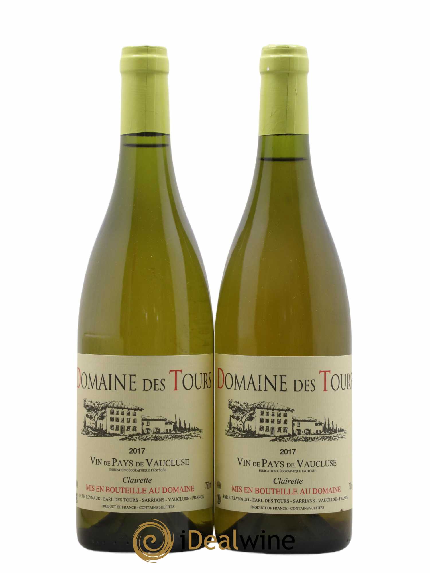 Vaucluse (Vin de Pays de Vaucluse) Domaine des Tours Emmanuel Reynaud Clairette 2017 - Lot de 2 bouteilles - 0