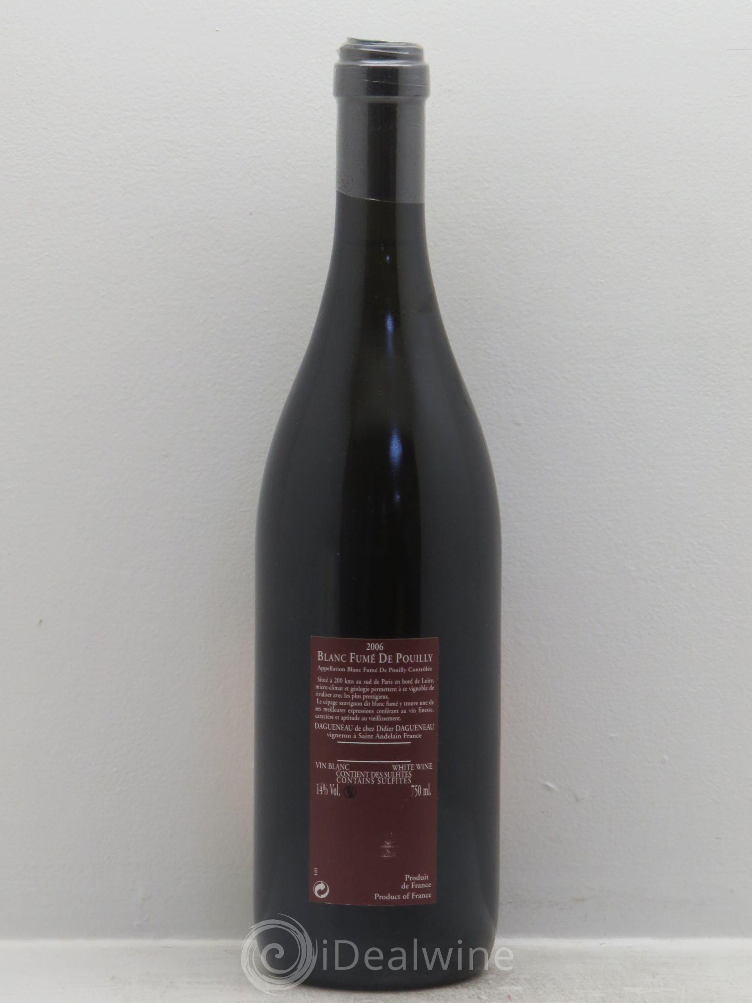 Vin de France (anciennement Pouilly-Fumé) Pur Sang Dagueneau (Domaine Didier - Louis-Benjamin) 2006 - Lot de 1 bouteille - 1